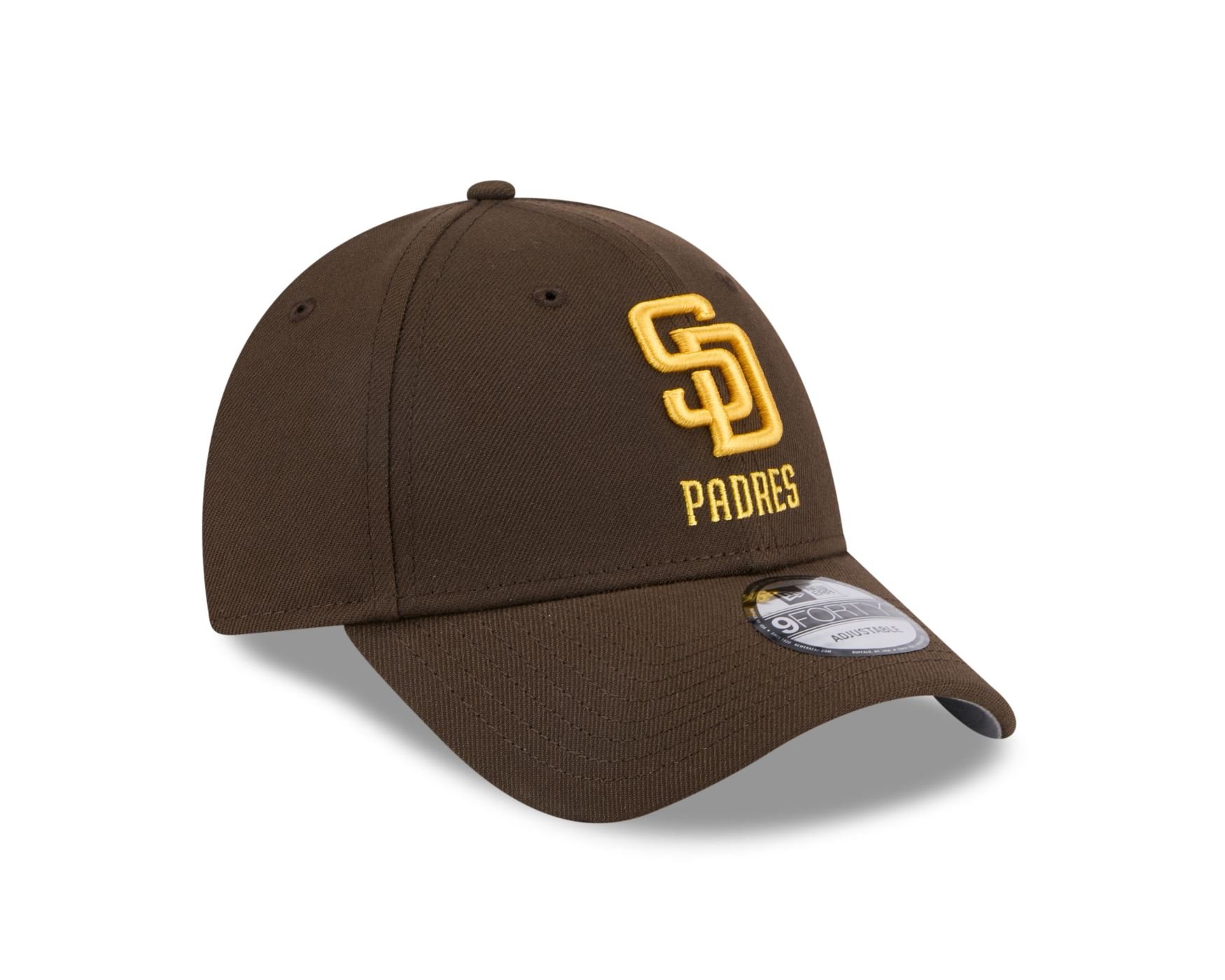 Bone New Era 9FORTY San Diego Padres MLB Off White Marrom 3