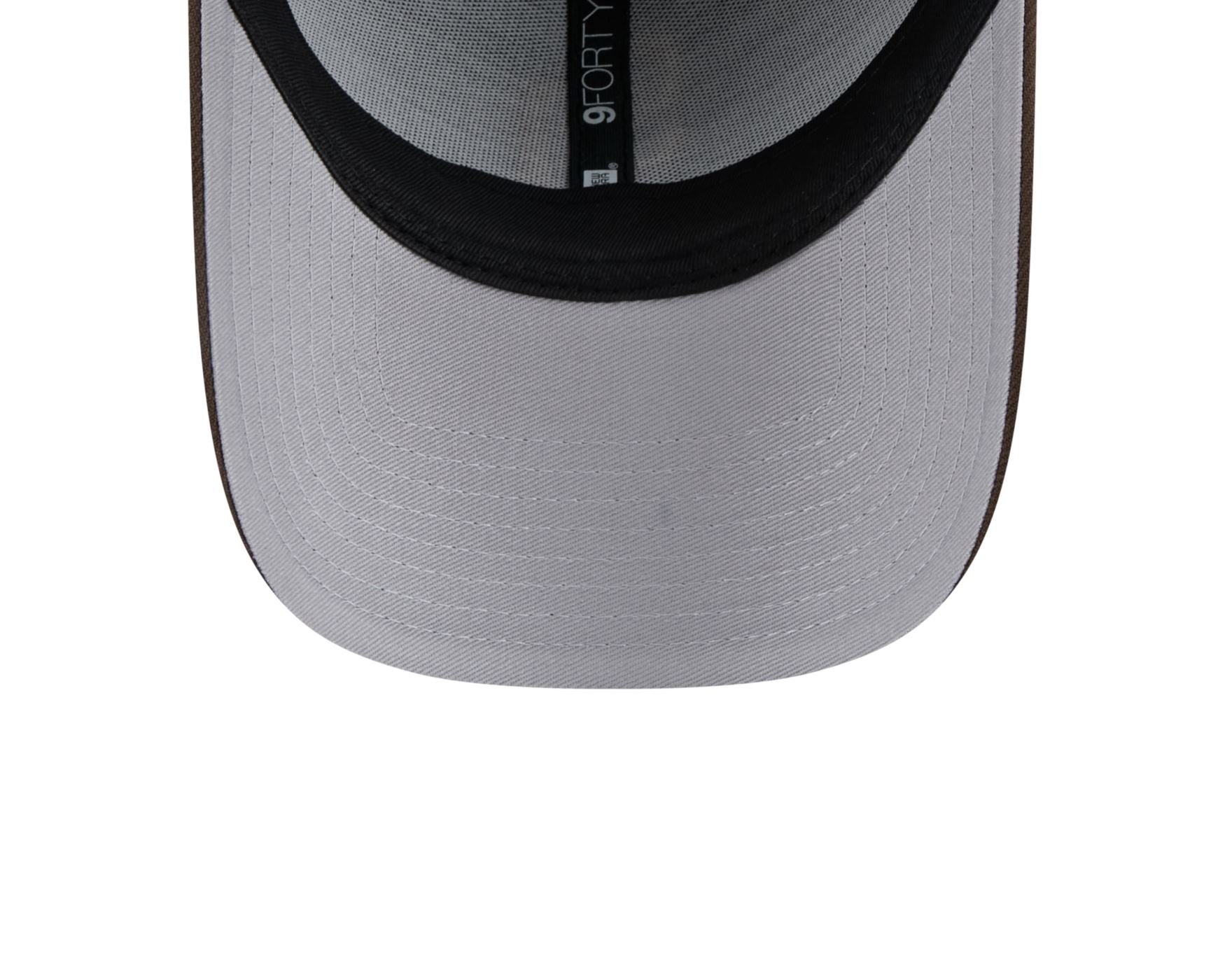 Bone New Era 9FORTY San Diego Padres MLB Off White Marrom 6