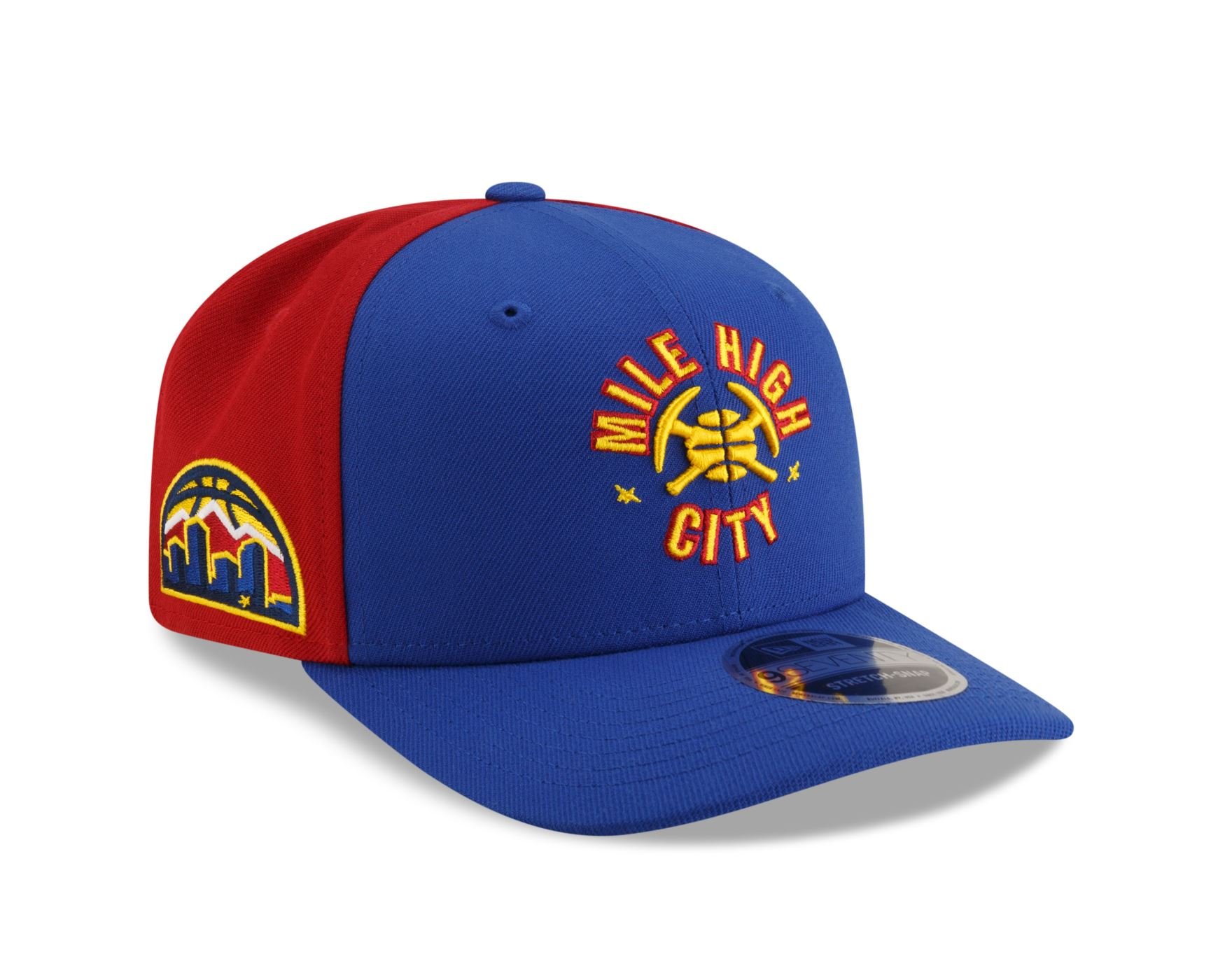 Bone New Era 9SEVENTY Strtch Snap Denver Nuggets NBA Azul Azul/Vermelho 3