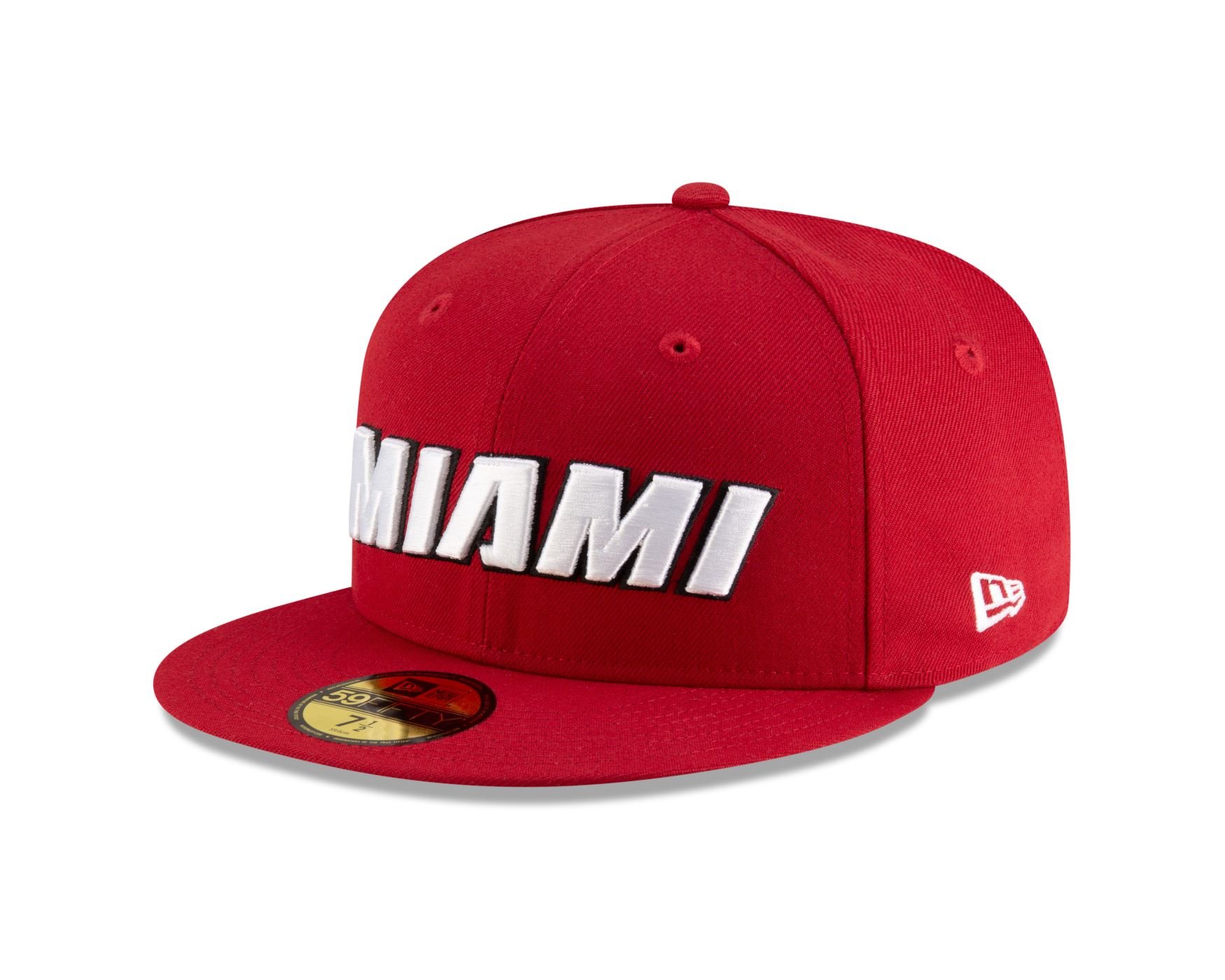 Bone New Era  59FIFTY Miami Heat NBA Vermelho