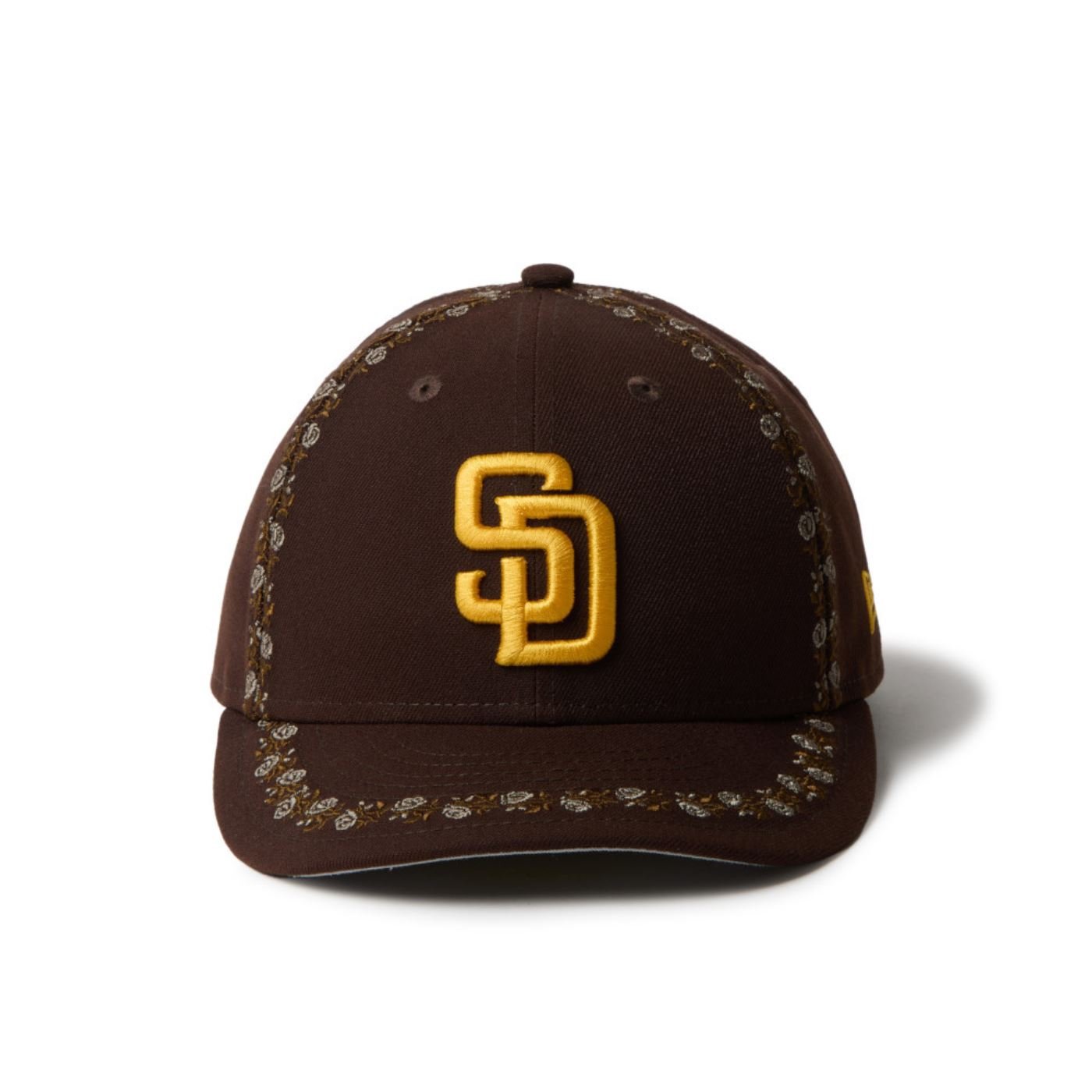 Bone New Era 59FIFTY LOW PROFILE San Diego Padres MLB Off White Marrom 2