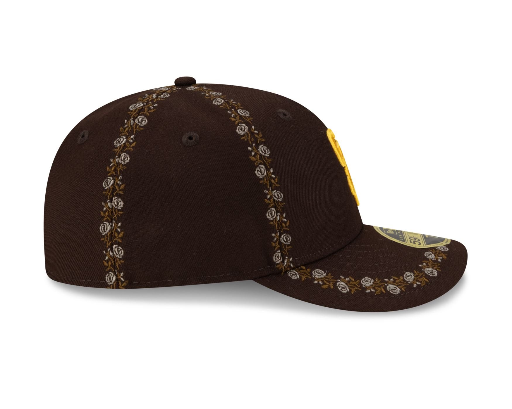 Bone New Era 59FIFTY LOW PROFILE San Diego Padres MLB Off White Marrom 4