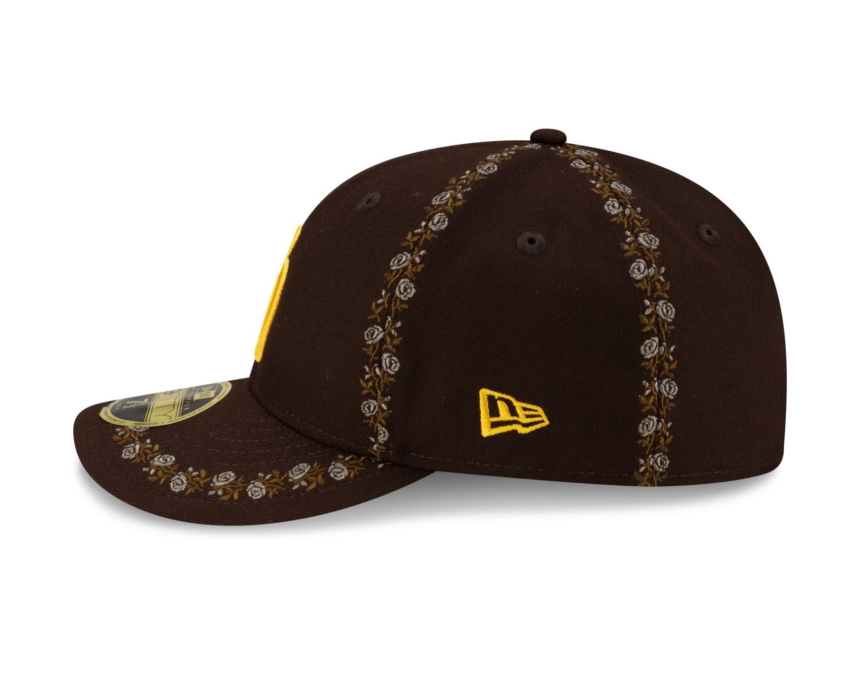 Bone New Era 59FIFTY LOW PROFILE San Diego Padres MLB Off White Marrom 7