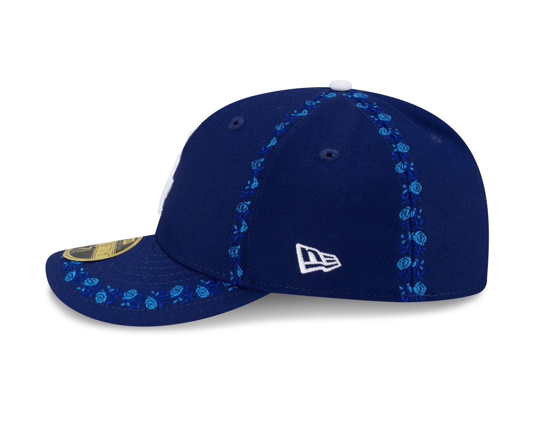 Bone New Era  59FIFTY Low Profile  Los Angeles Dodgers MLB Off White Azul 6