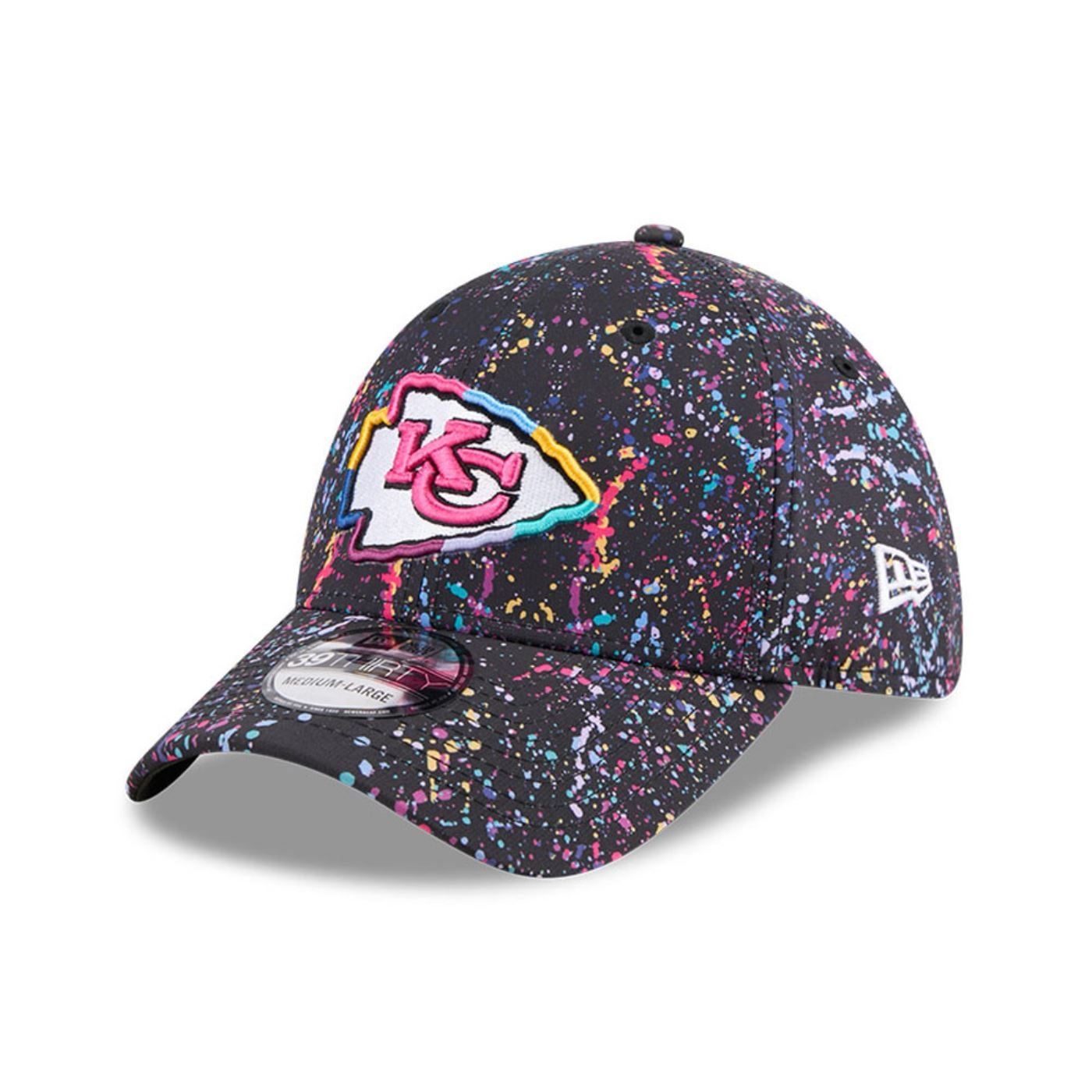 Bone New Era  39THIRTY Kansas City Chiefs NFL Preto