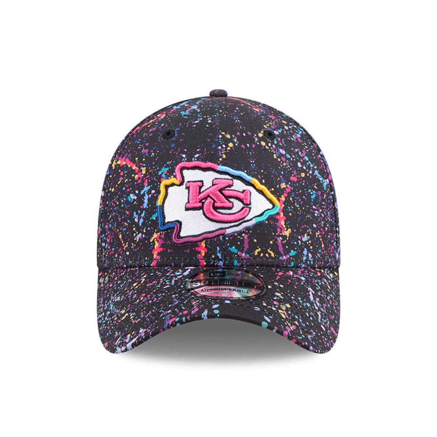 Bone New Era  39THIRTY Kansas City Chiefs NFL Preto Preto 2