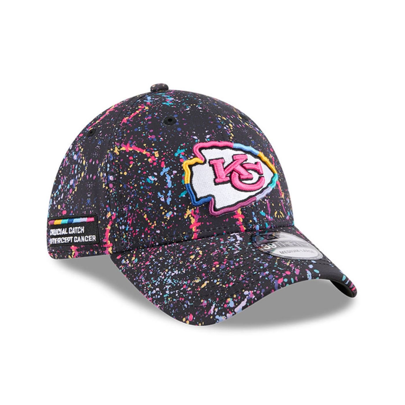 Bone New Era  39THIRTY Kansas City Chiefs NFL Preto Preto 4