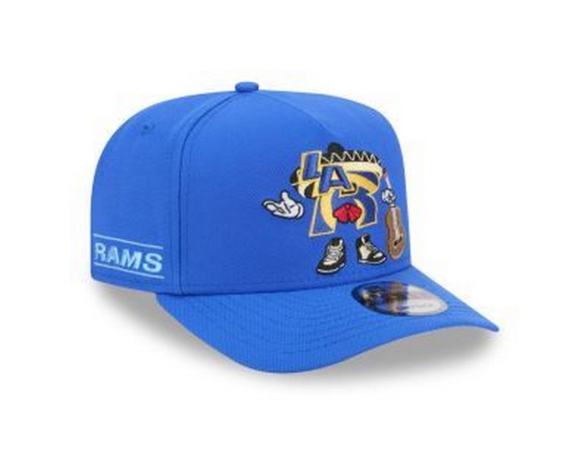 Bone New Era 9FIFTY A-FRAME Los Angeles Rams NFL Azul Azul 4