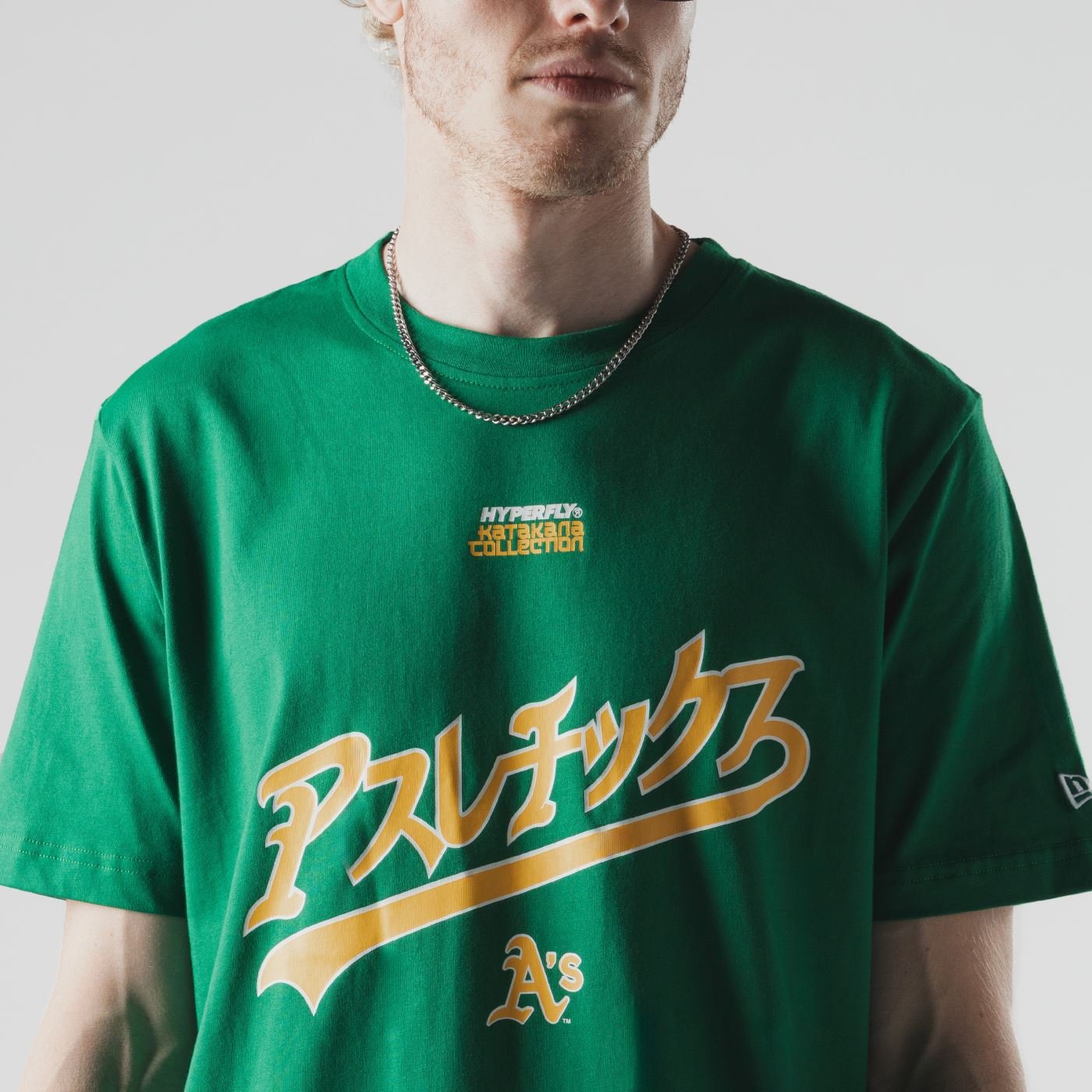 Camiseta New Era Regular Oakland Athletics MLB Hyperfly Verde Verde 5