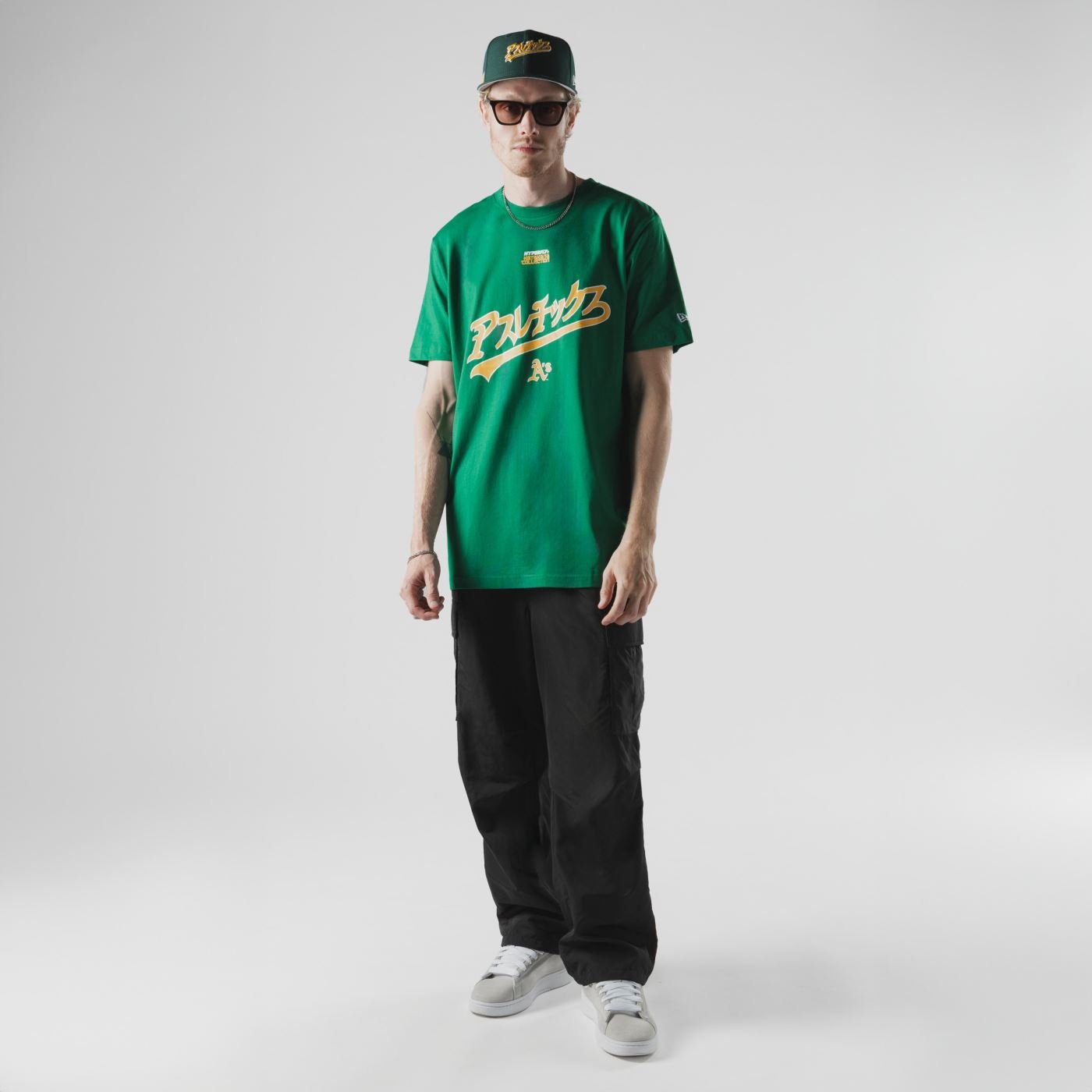 Camiseta New Era Regular Oakland Athletics MLB Hyperfly Verde Verde 6
