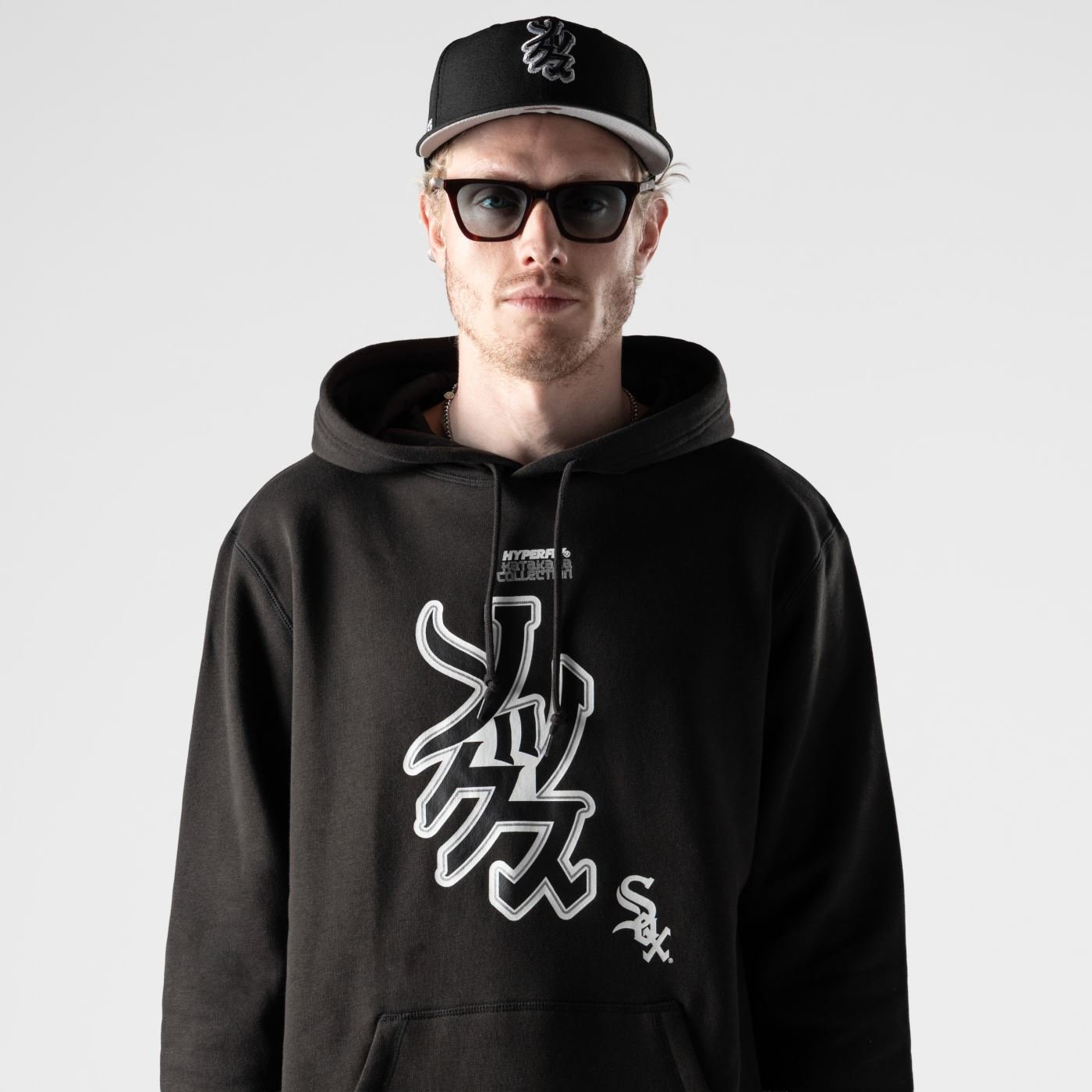 Moletom New Era Canguru Fechado Chicago White Sox MLB Hyperfly Preto Preto 2