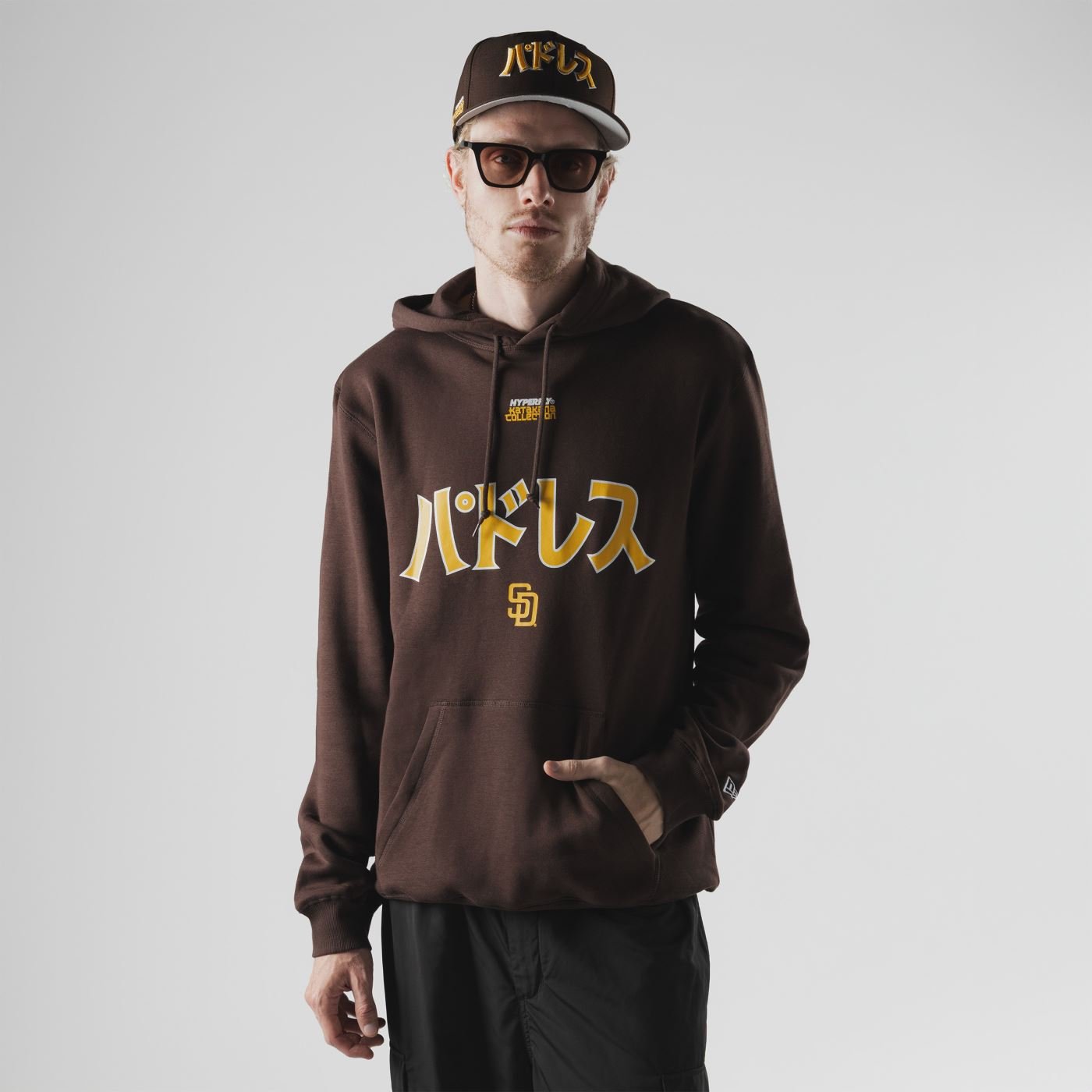 Moletom New Era Canguru Fechado San Diego Padres MLB Hyperfly Marrom Marrom 2