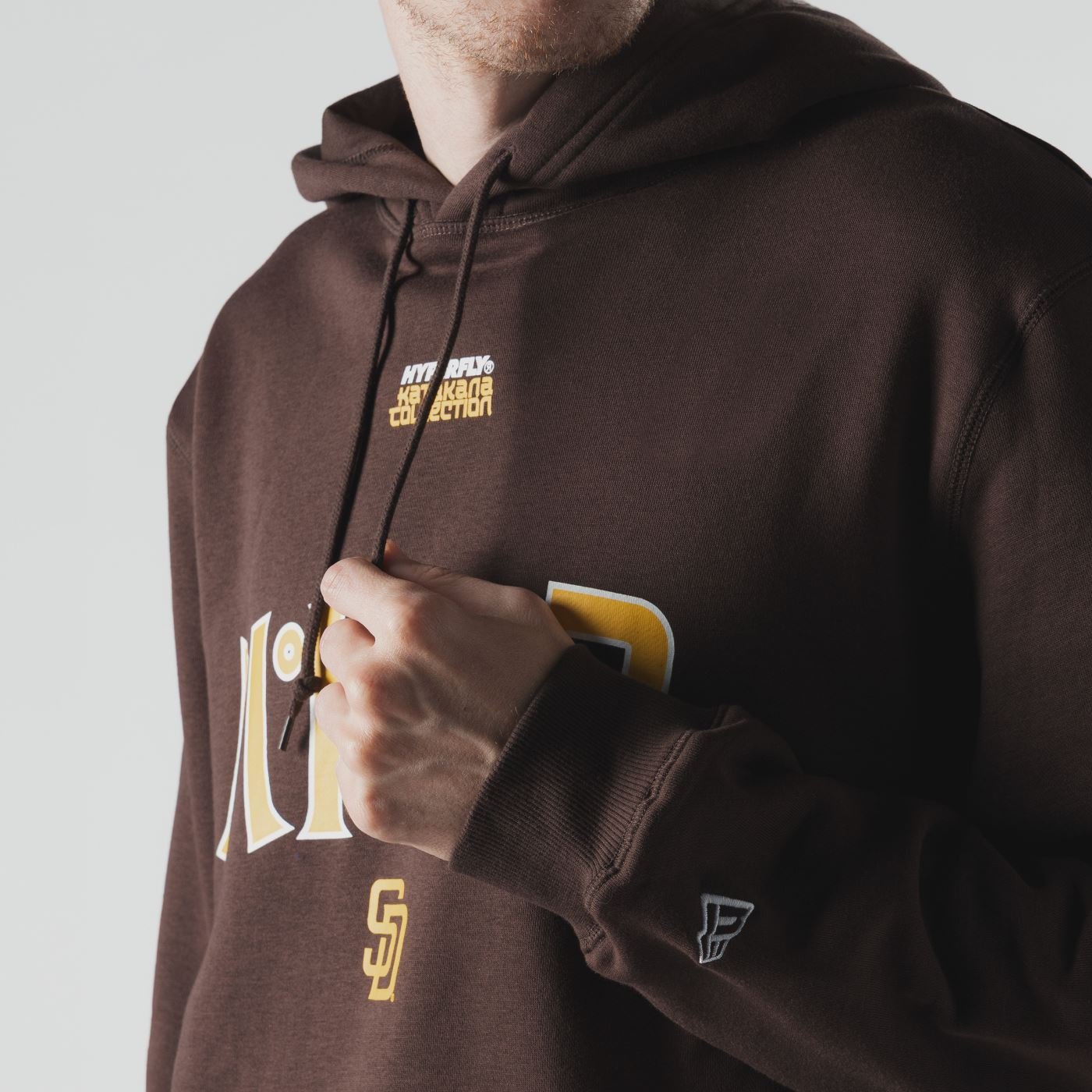 Moletom New Era Canguru Fechado San Diego Padres MLB Hyperfly Marrom Marrom 5