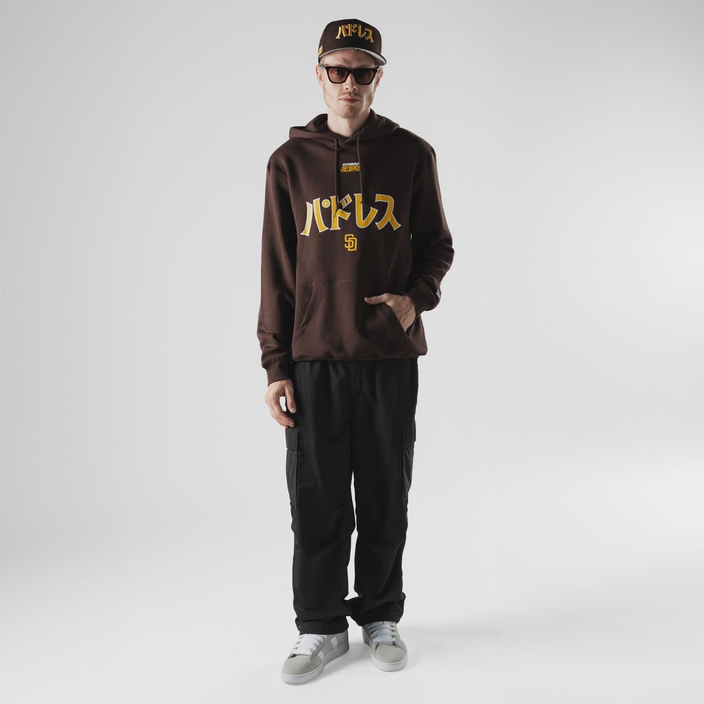 Moletom New Era Canguru Fechado San Diego Padres MLB Hyperfly Marrom Marrom 6