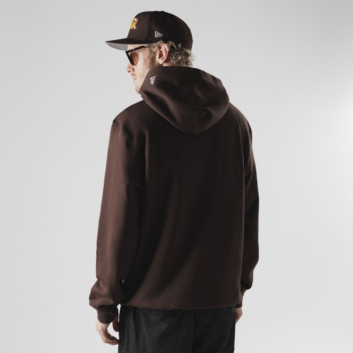 Moletom New Era Canguru Fechado San Diego Padres MLB Hyperfly Marrom Marrom 7