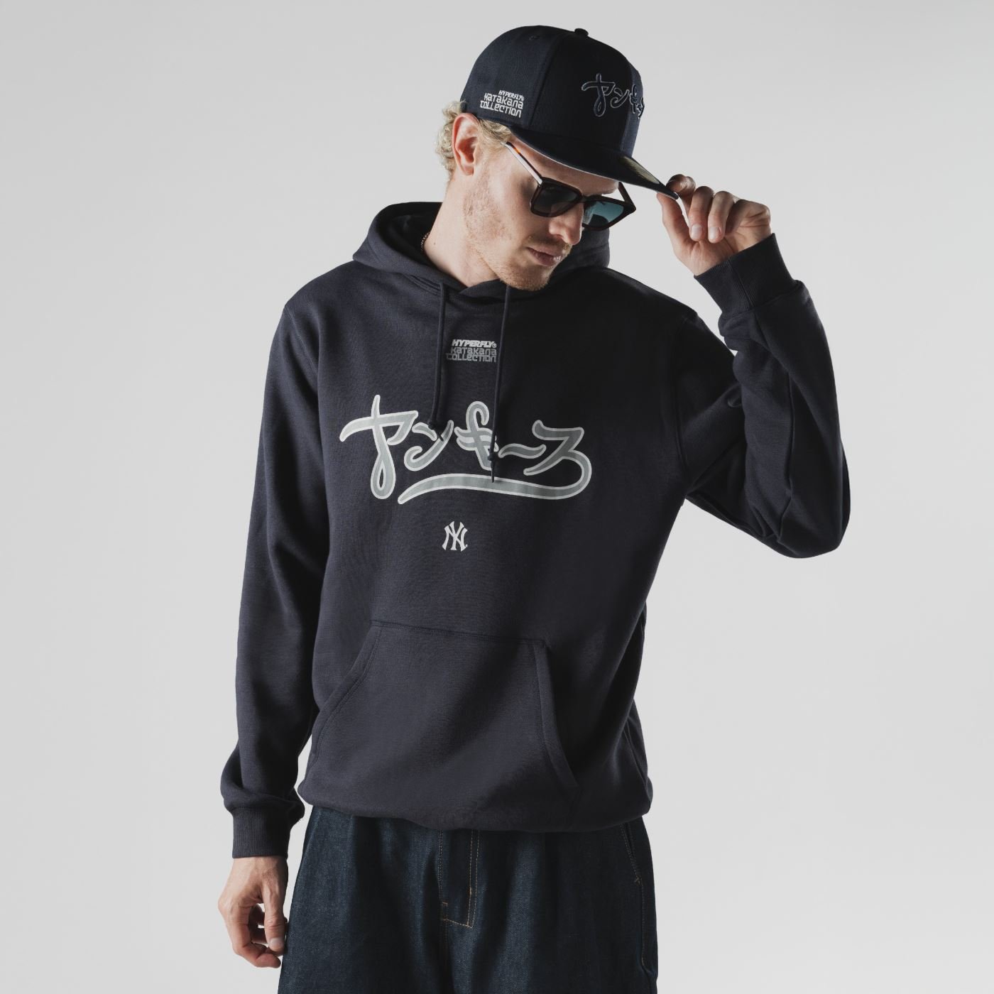 Moletom New Era Canguru Fechado New York Yankees MLB Hyperfly Marinho Marinho 2