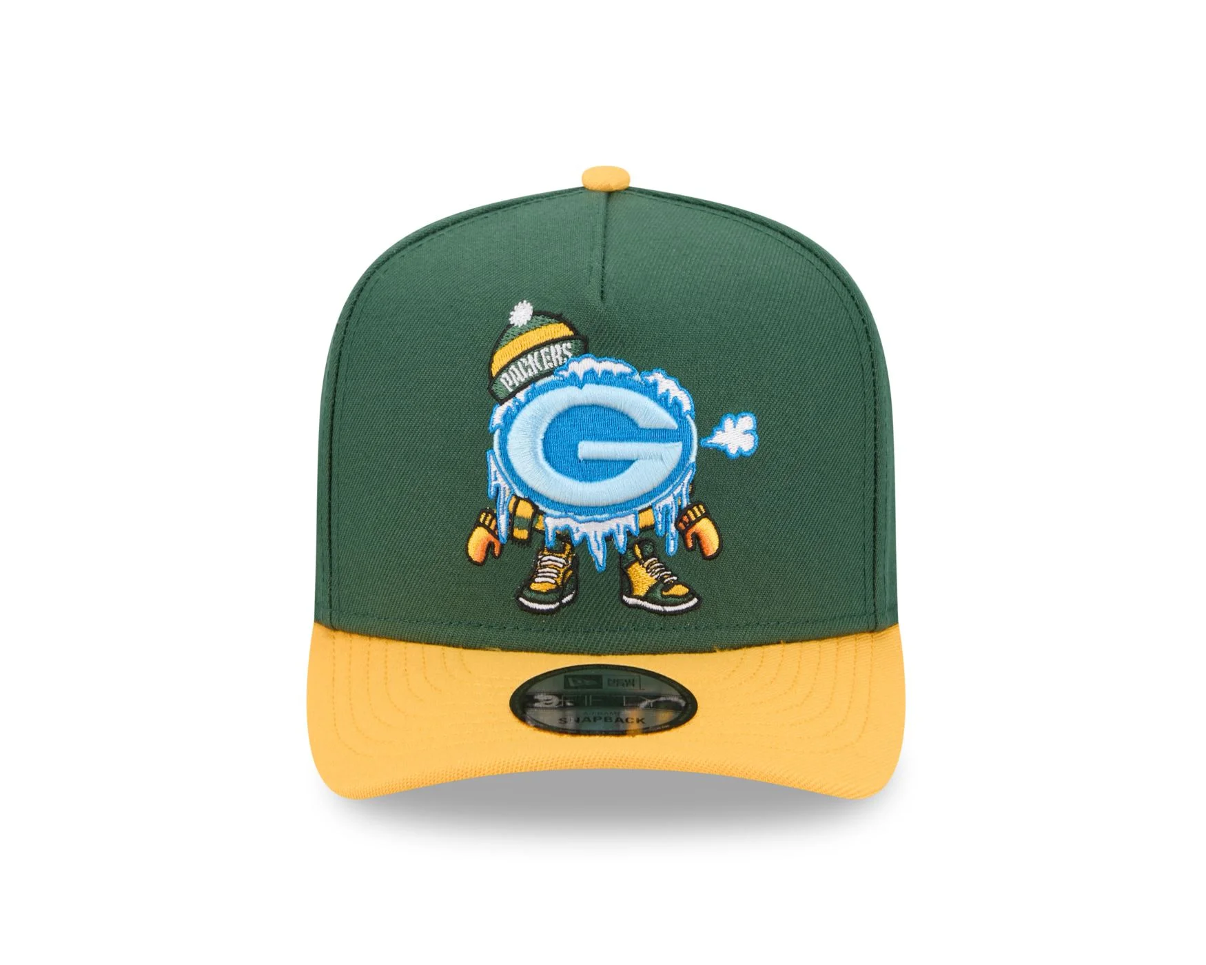 Bone New Era 9FIFTY A-FRAME Green Bay Packers NFL Verde Verde/Amarelo 2
