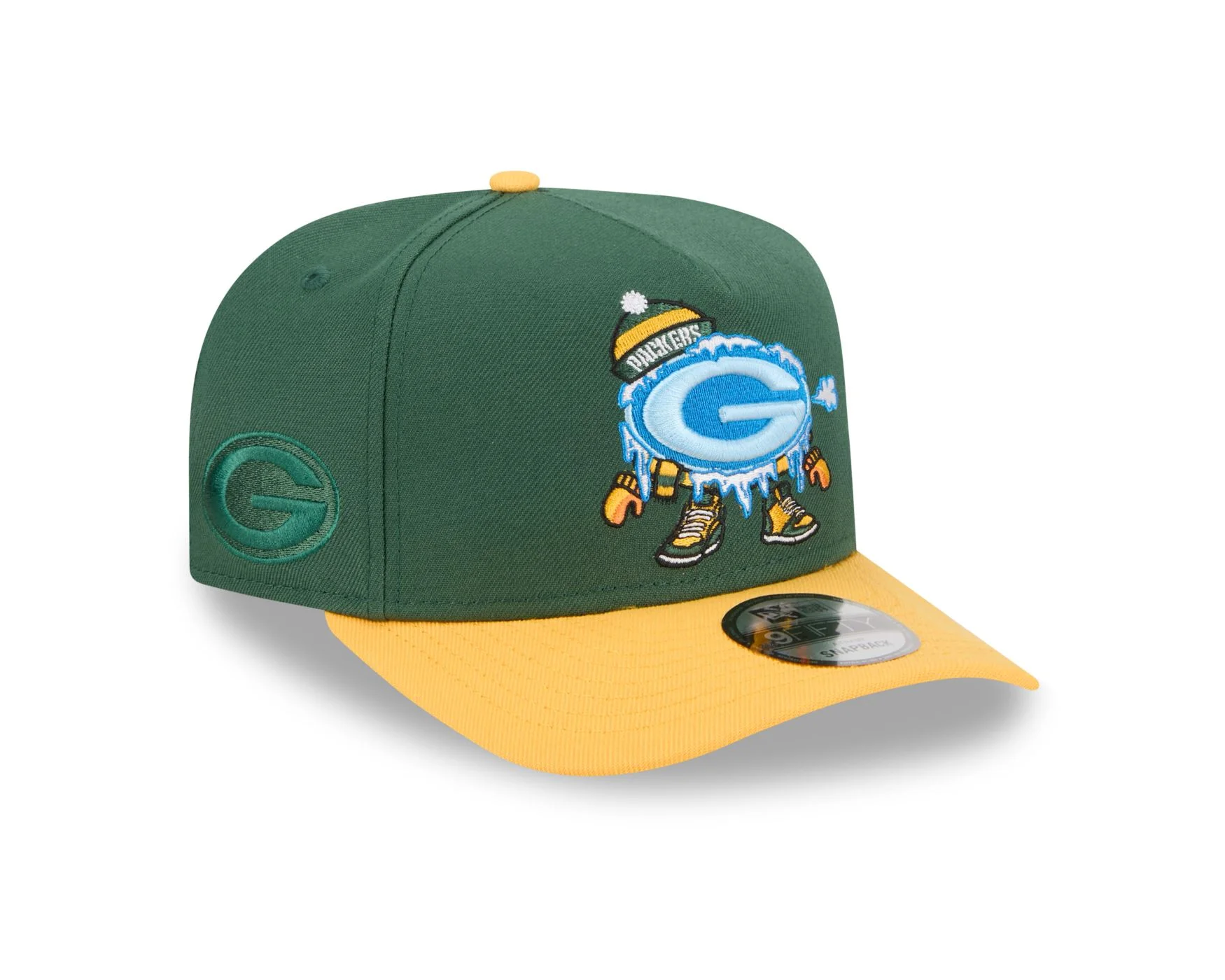 Bone New Era 9FIFTY A-FRAME Green Bay Packers NFL Verde Verde/Amarelo 3