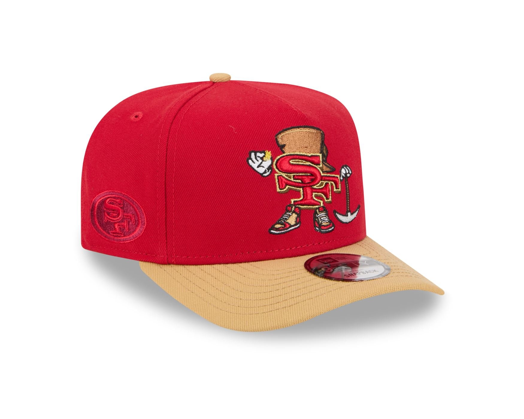 Bone New Era 9FIFTY A-FRAME San Francisco 49ers NFL Vermelho Vermelho 3