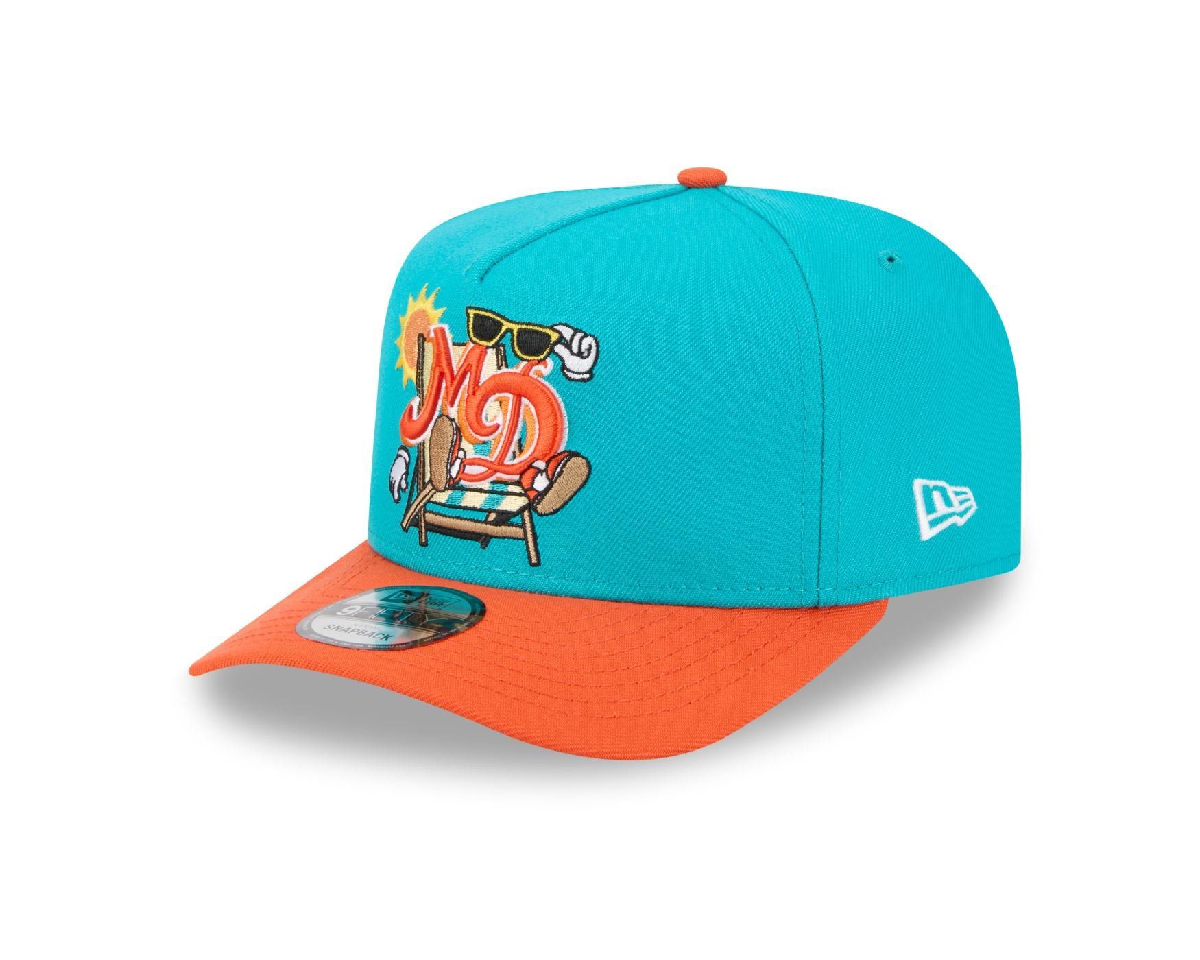 Bone New Era 9FIFTY A-FRAME Miami Dolphins NFL Verde