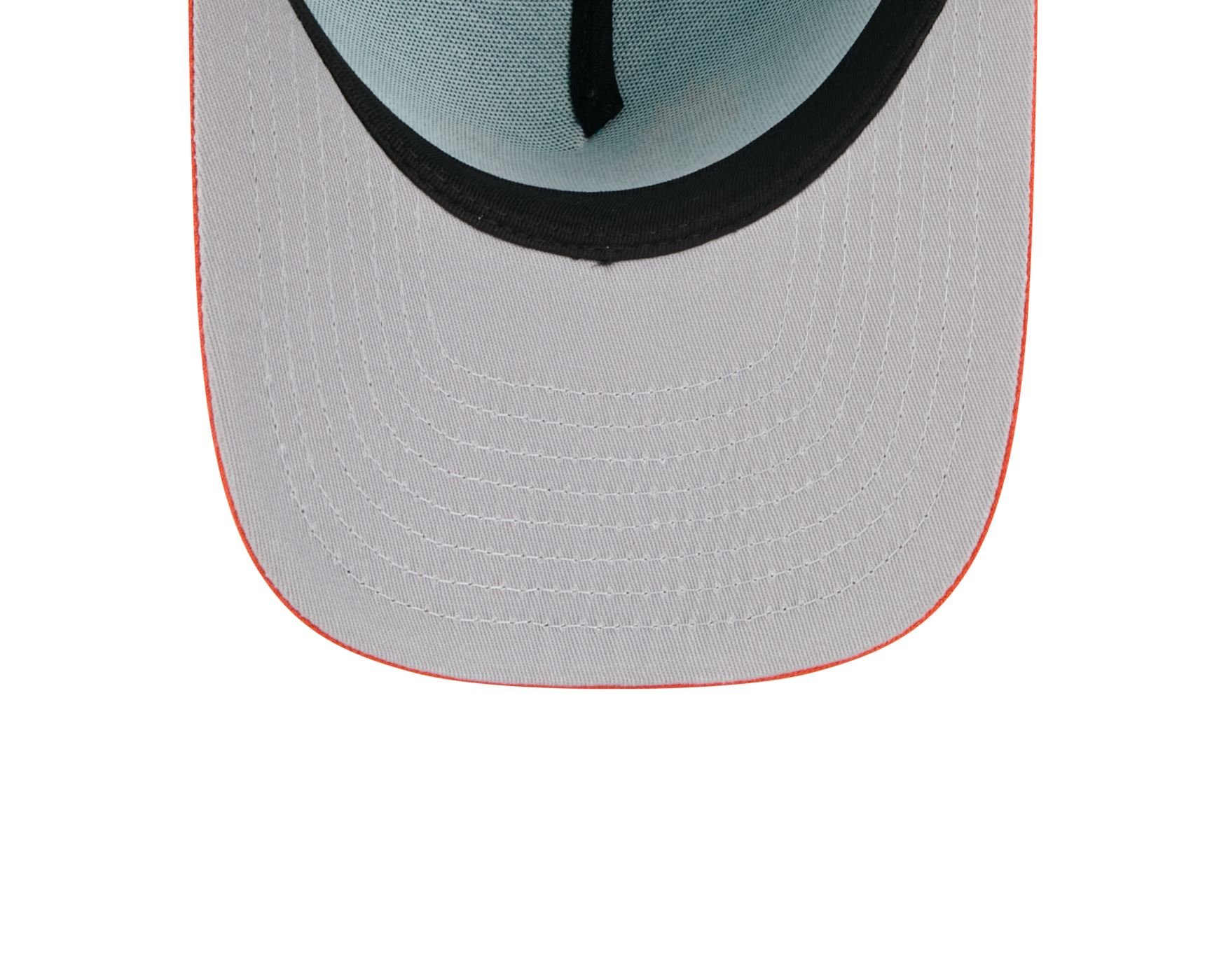 Bone New Era 9FIFTY A-FRAME Miami Dolphins NFL Verde Verde/Laranja 6