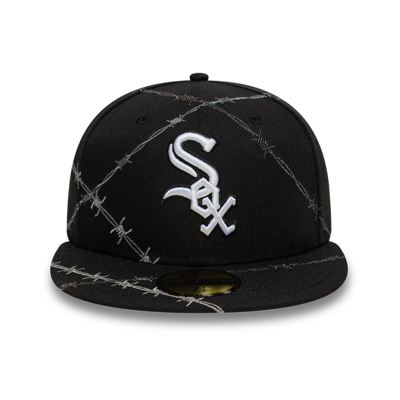 Bone New Era 59FIFTY Chicago White Sox MLB Preto Preto 2