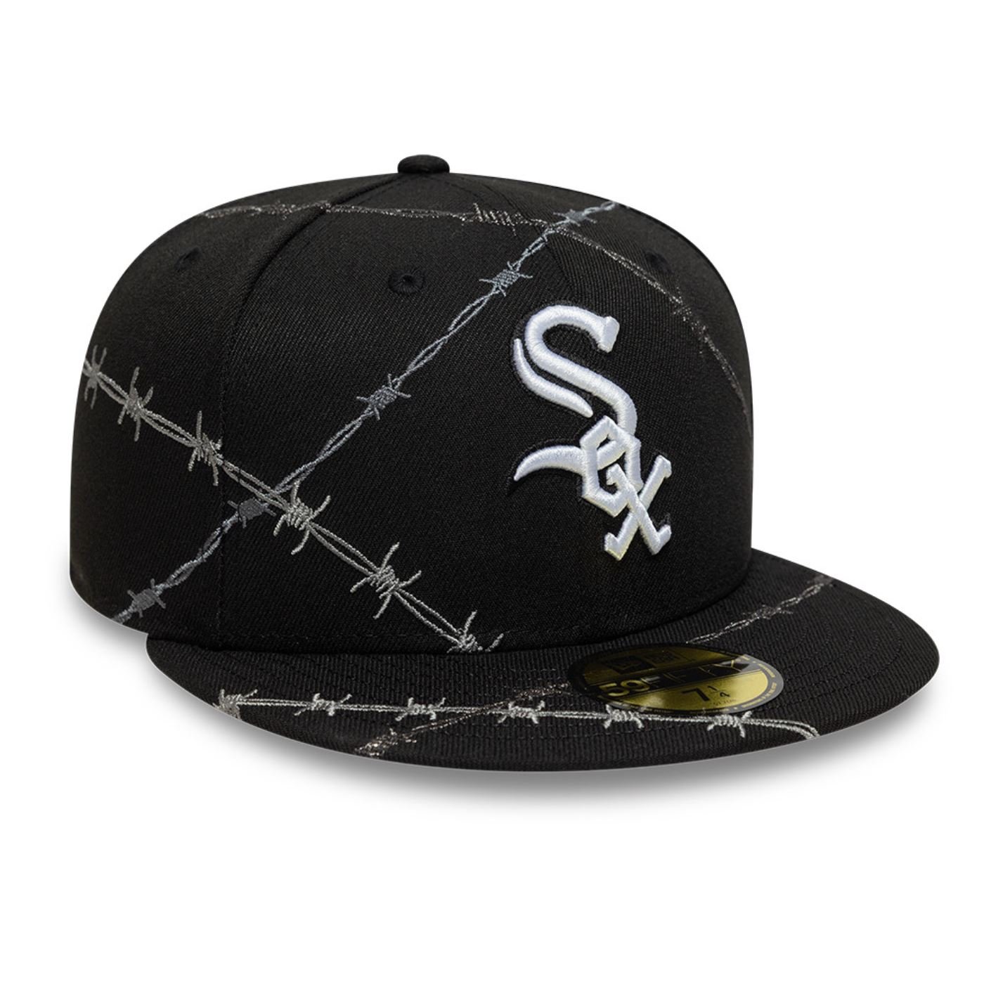 Bone New Era 59FIFTY Chicago White Sox MLB Preto Preto 3