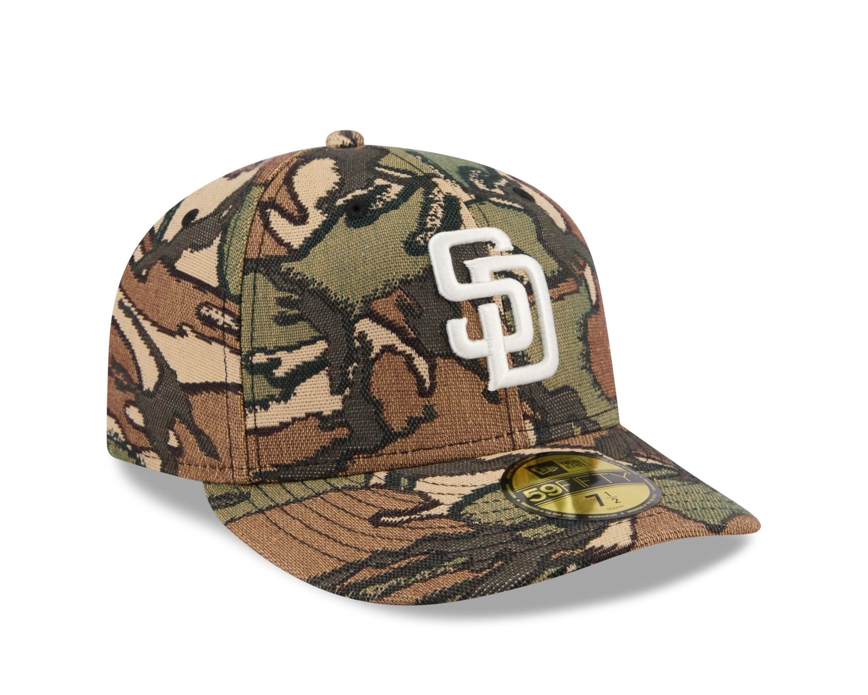 Bone New Era 59FIFTY San Diego Padres MLB Militar Marrom/Verde 3