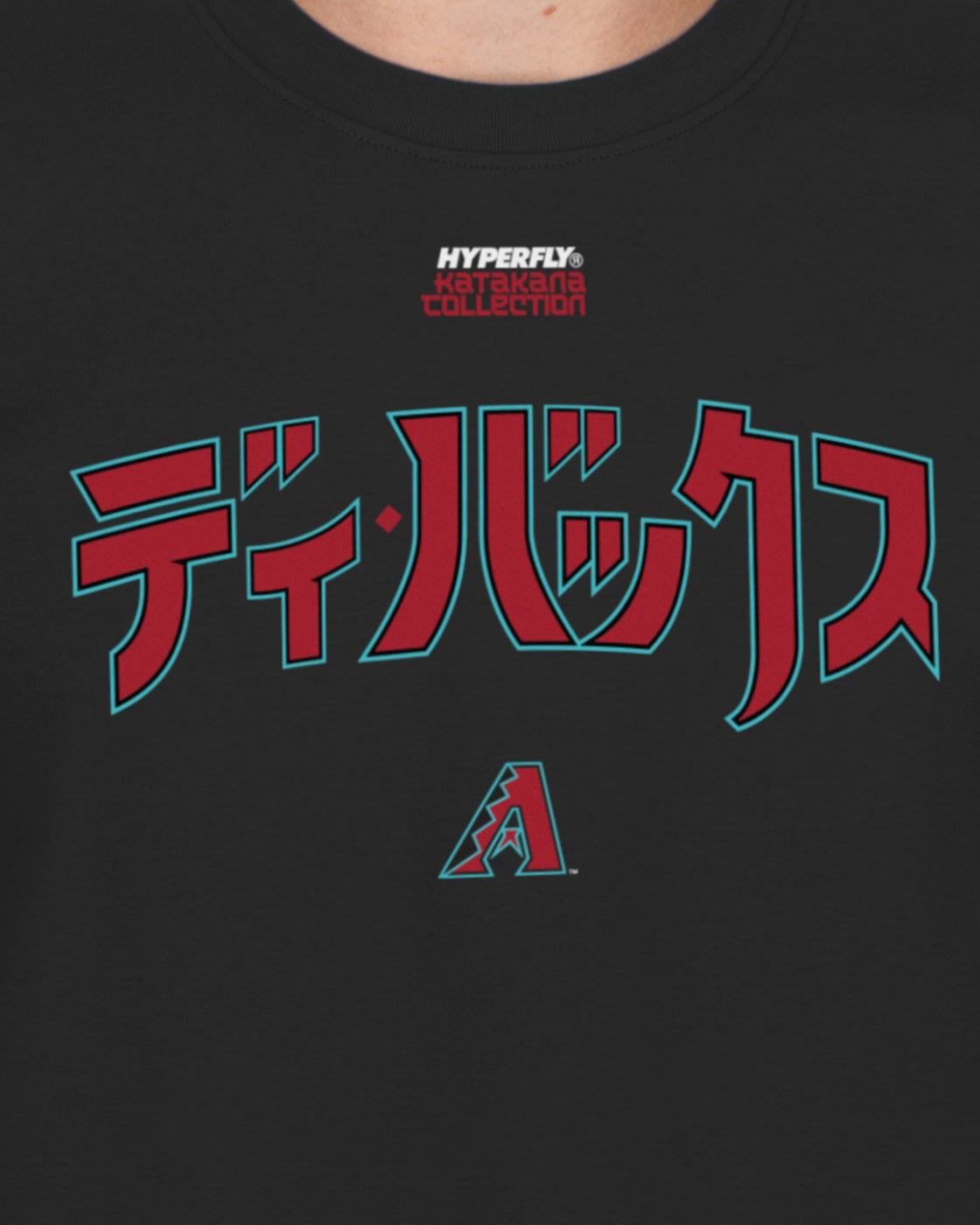 Camiseta New Era Regular Arizona Diamondbacks MLB Hyperfly Preto Preto 3