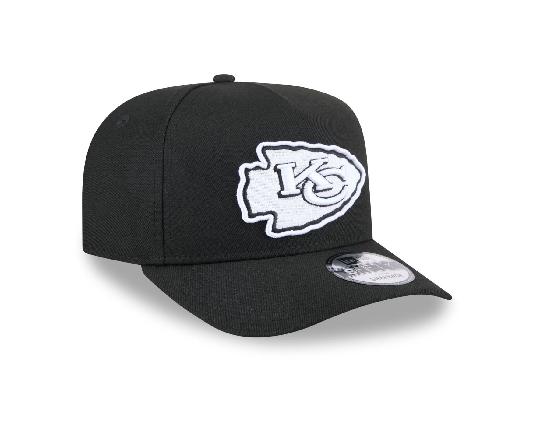 Bone New Era 9FIFTY A-FRAME SNAPBACK Kansas City Chiefs NFL Preto Preto 3