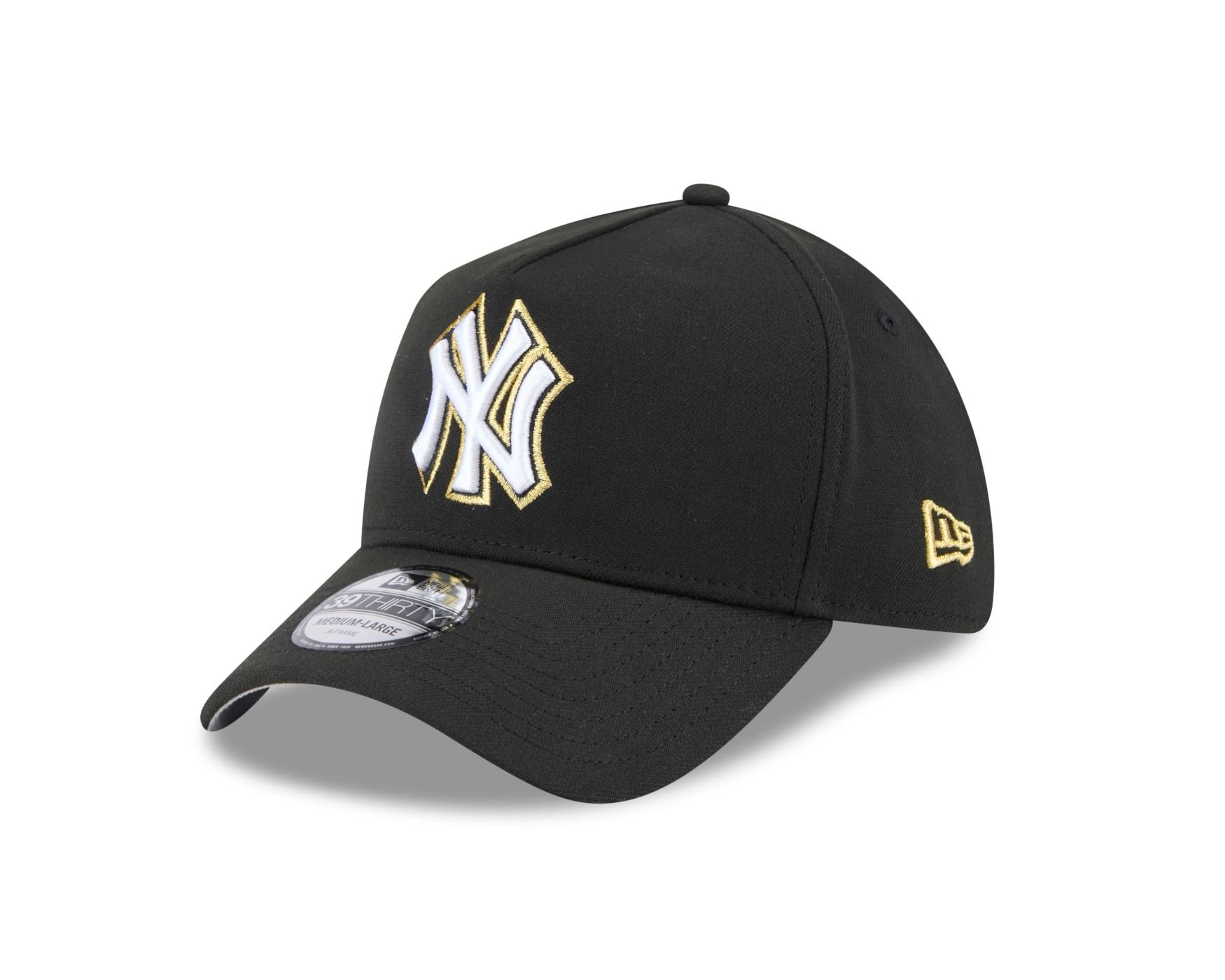 Bone New Era  39THIRTY A-Frame New York Yankees MLB Preto