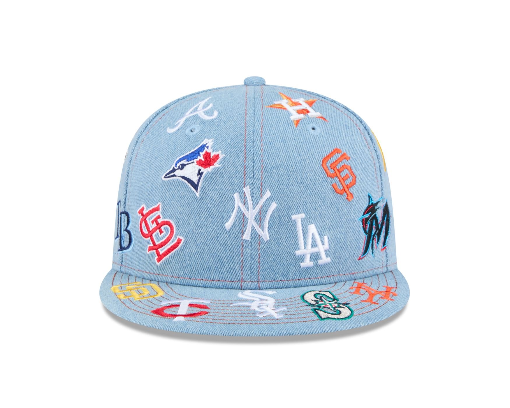 Bone New Era 59FIFTY Mlb MLB Azul Azul 2