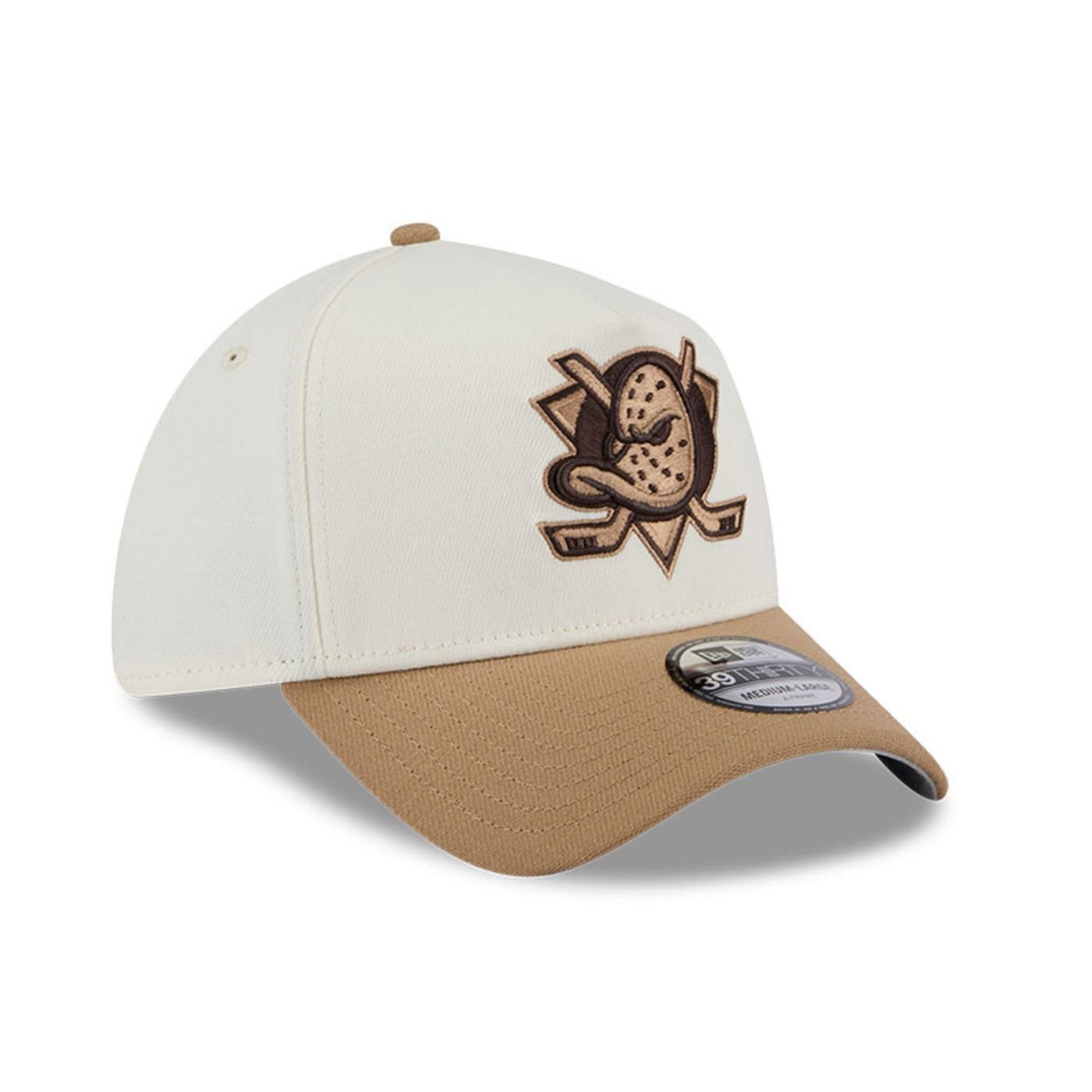 Bone New Era 39THIRTY A-FRAME Anaheim Ducks NHL Branco Branco/Bege 3