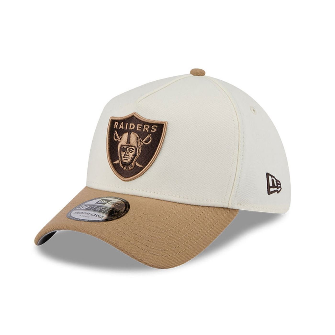 Bone New Era 39THIRTY A-FRAME Las Vegas Raiders NFL Branco