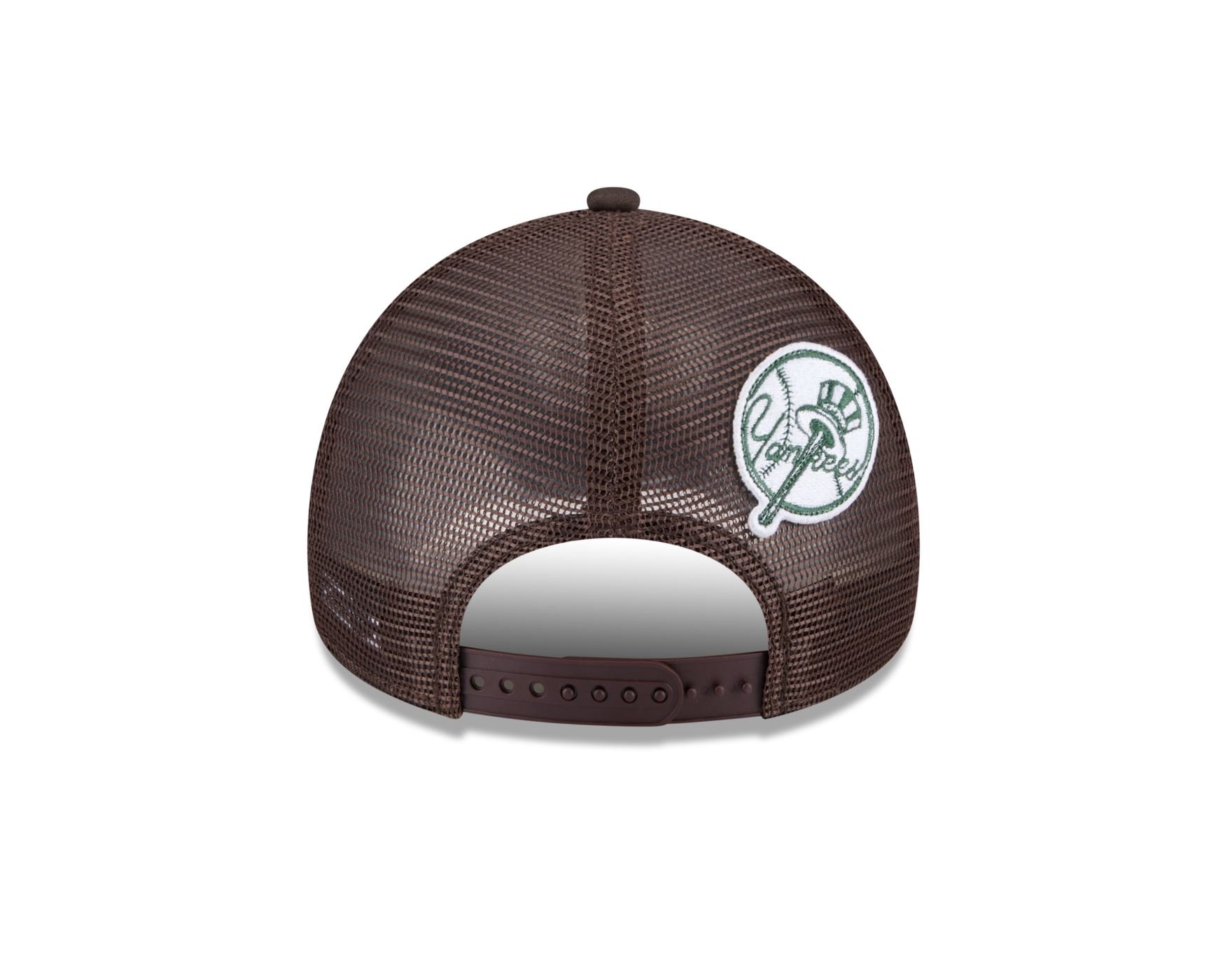 Bone New Era 9FORTY A-FRAME TRUCKER SN New York Yankees MLB Marrom Marrom/Branco 4