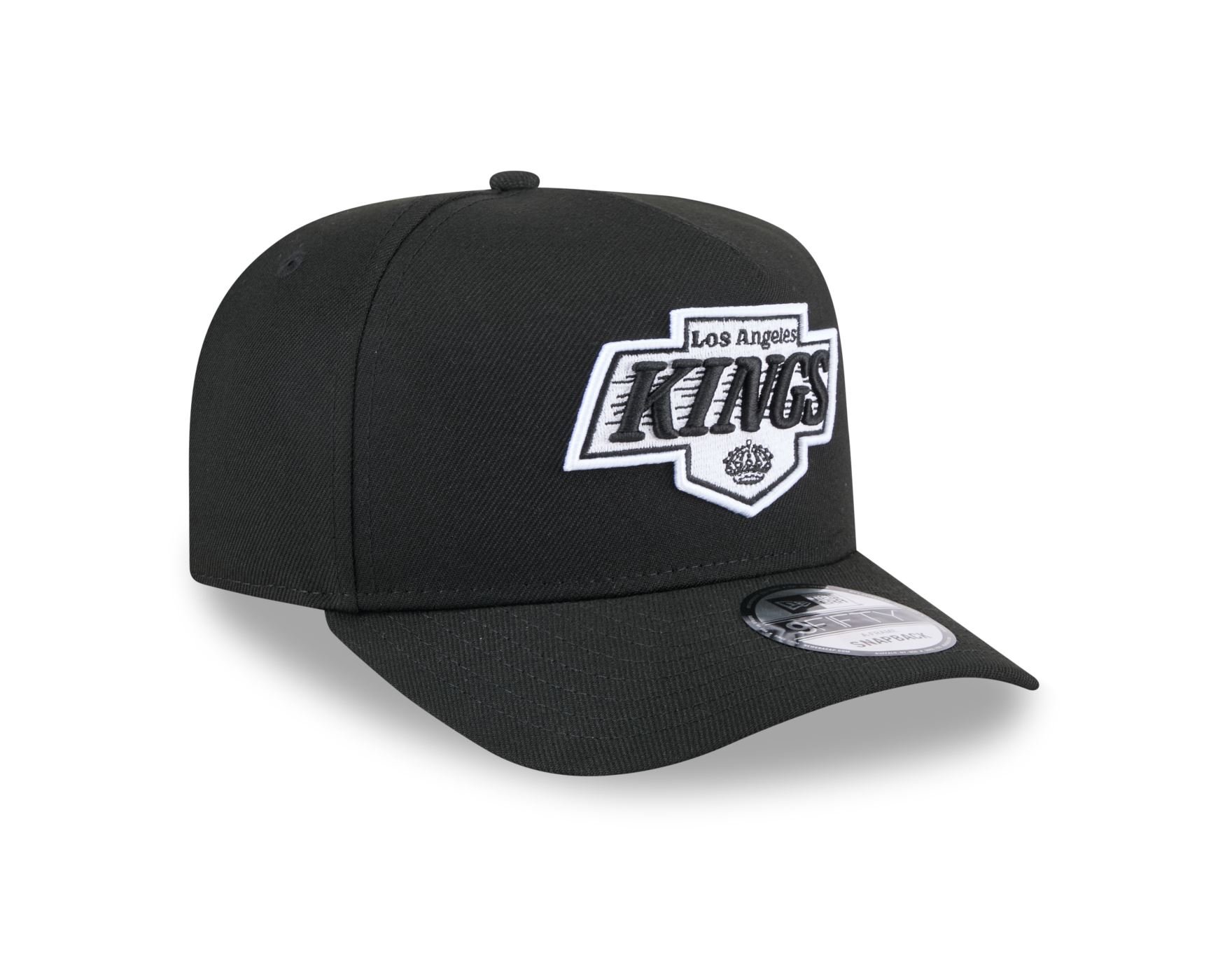 Bone New Era 9FIFTY A-FRAME SNAPBACK Los Angeles Kings NHL Preto Preto 3