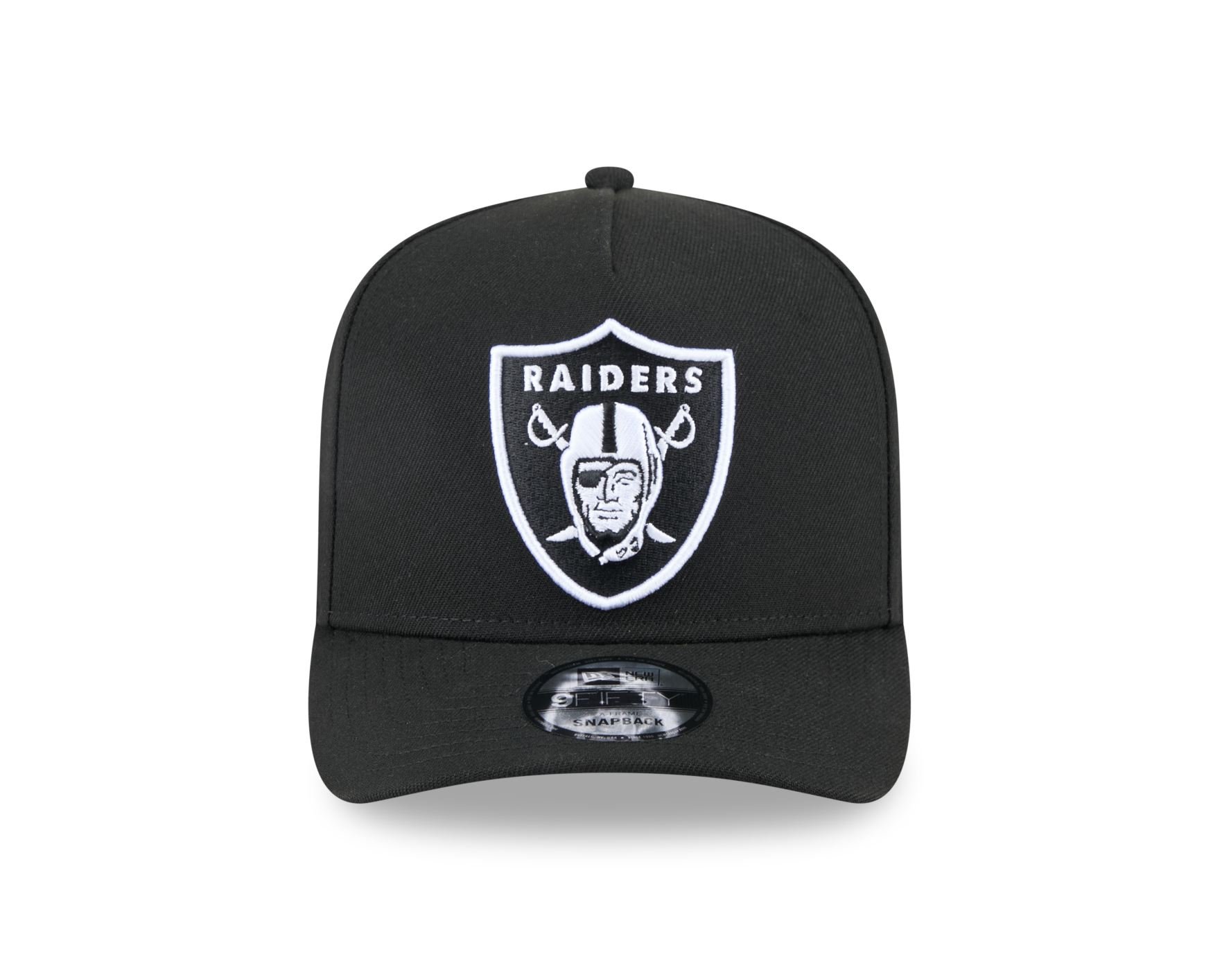 Bone New Era 9FIFTY A-FRAME SNAPBACK Las Vegas Raiders NFL Preto Preto 2