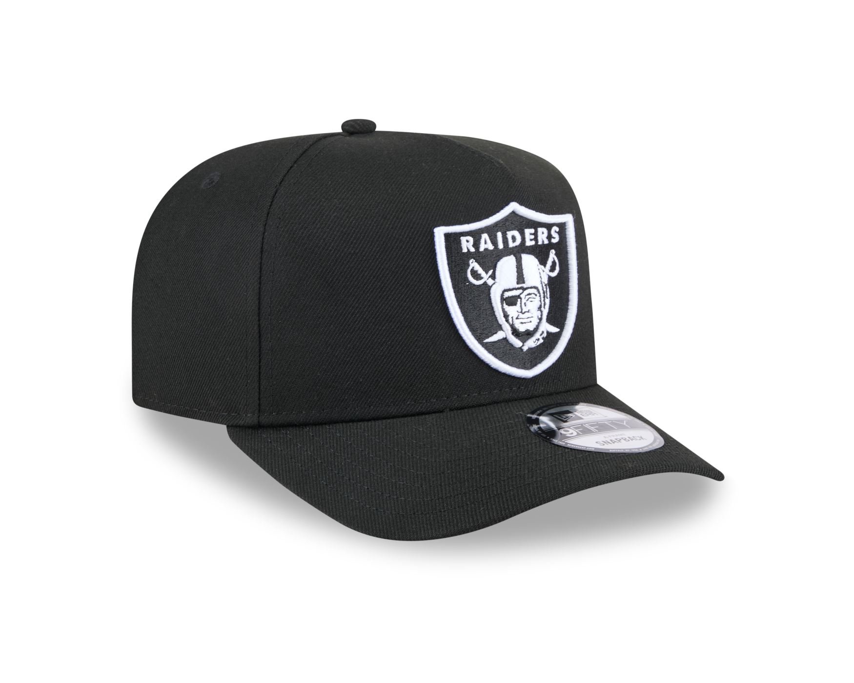 Bone New Era 9FIFTY A-FRAME SNAPBACK Las Vegas Raiders NFL Preto Preto 3