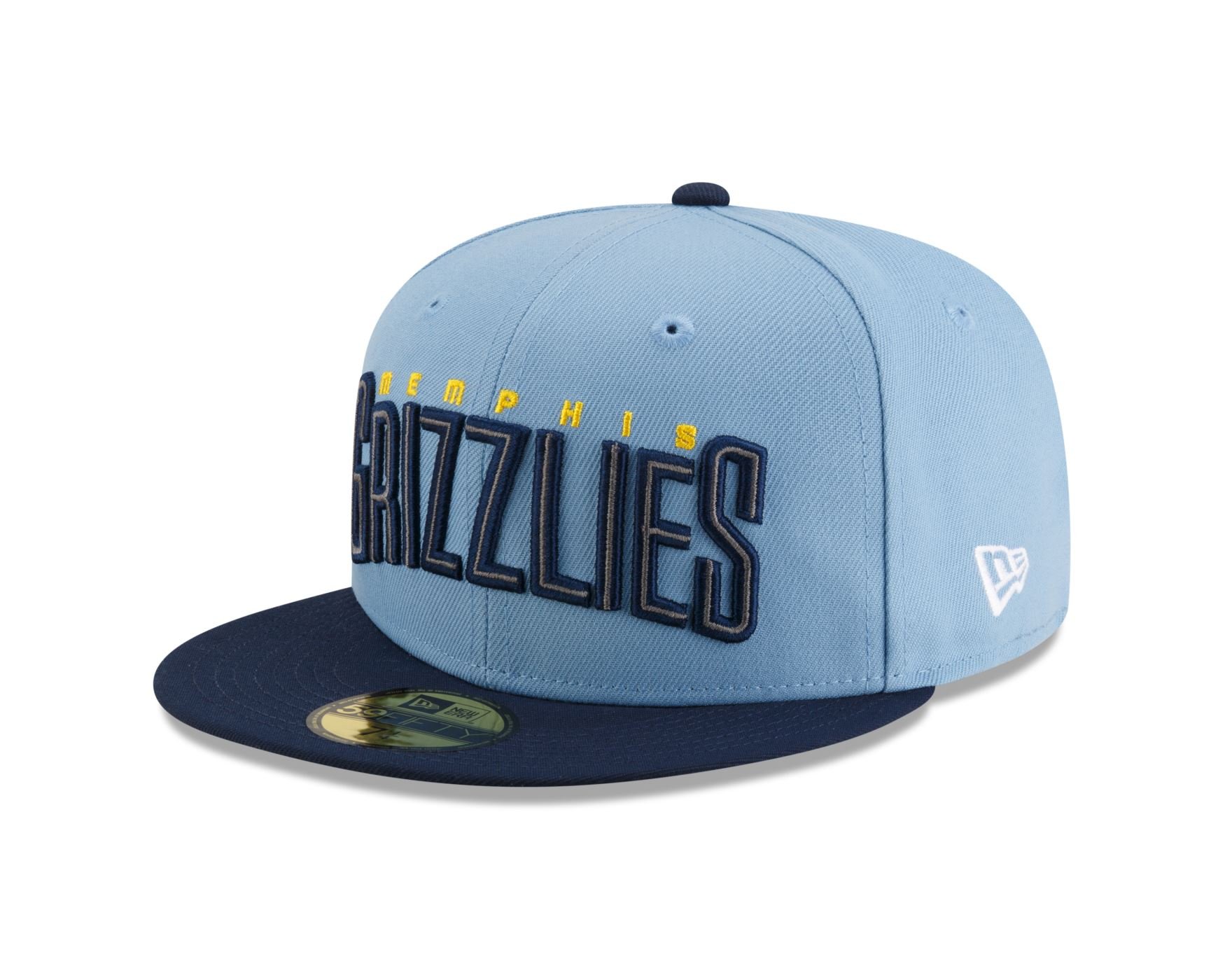 Bone New Era 59FIFTY Memphis Grizzlies NBA Azul Azul 1