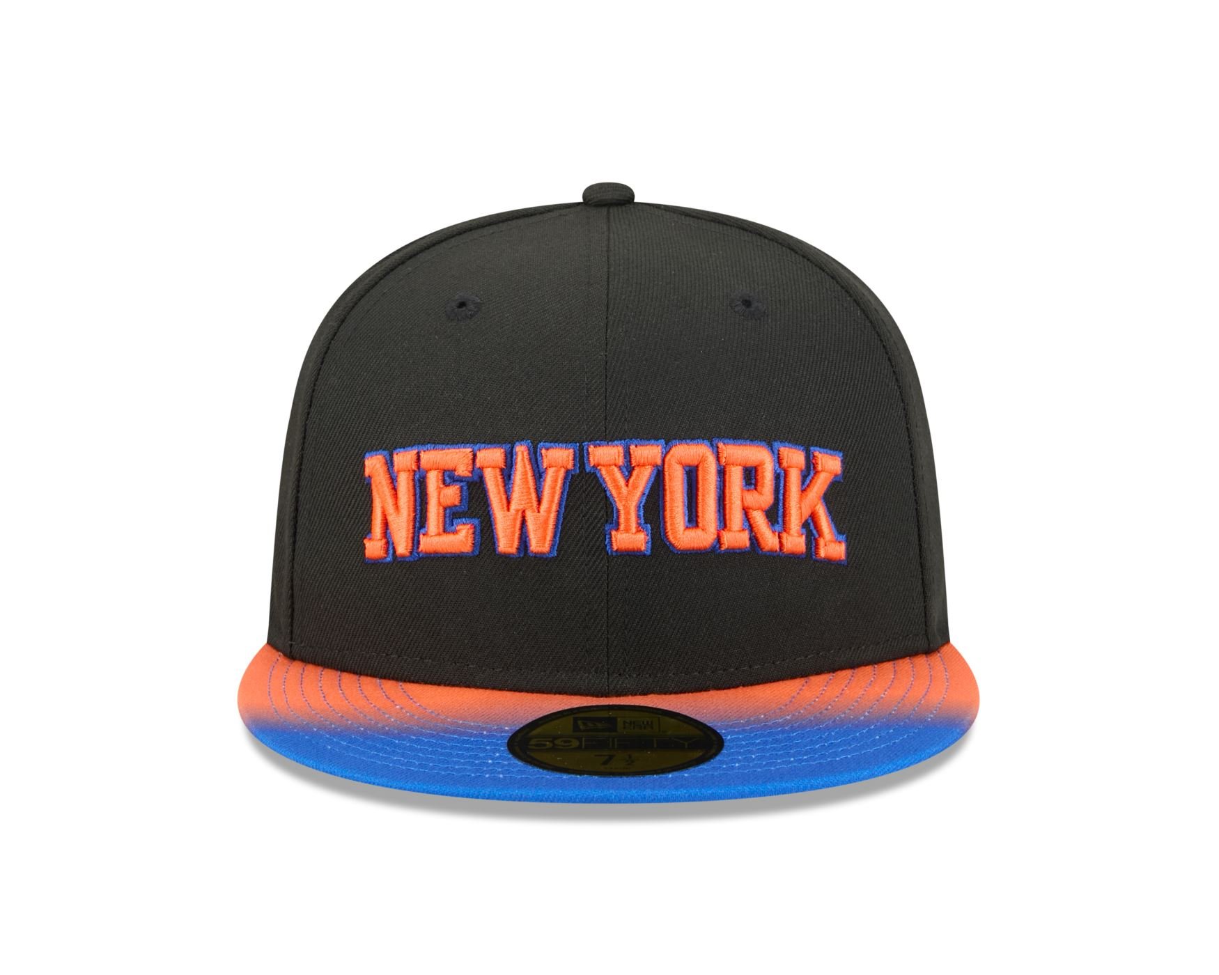 Bone New Era  59FIFTY New York Knicks NBA Azul Preto/Laranja/Azul 2