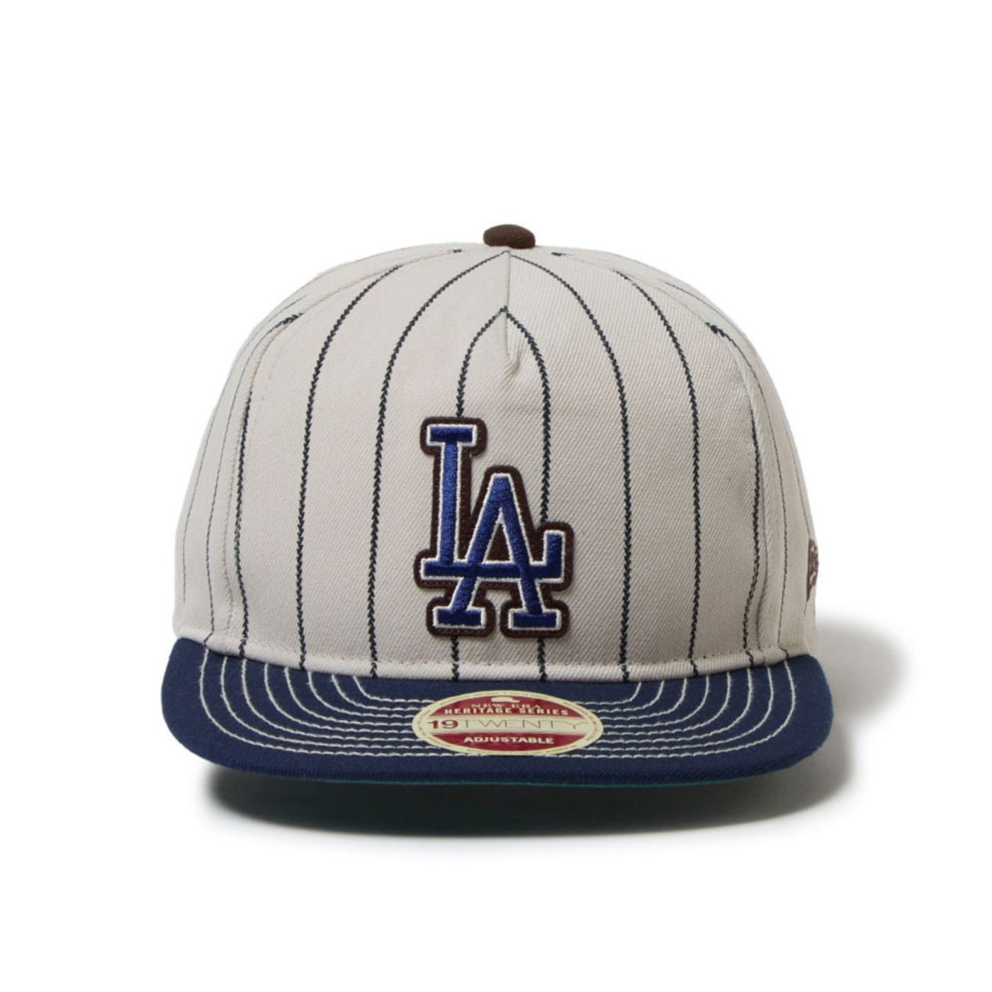Bone New Era 19TWENTY STRAPBACK Los Angeles Dodgers MLB Off White Cinza/Azul 2