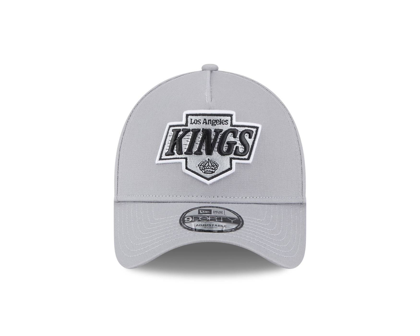 Bone New Era 9FORTY A-FRAME SNAPBACK Los Angeles Kings NHL Cinza Cinza 2