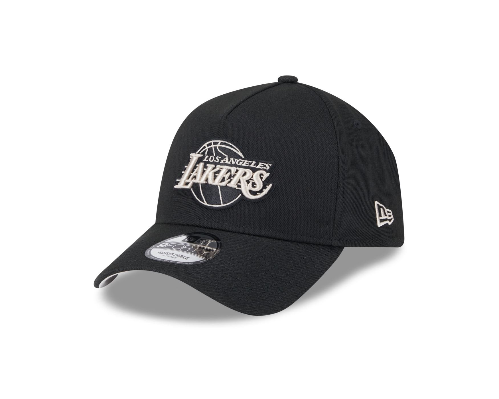 Bone New Era 9FORTY A-FRAME SNAPBACK Los Angeles Lakers NBA Preto