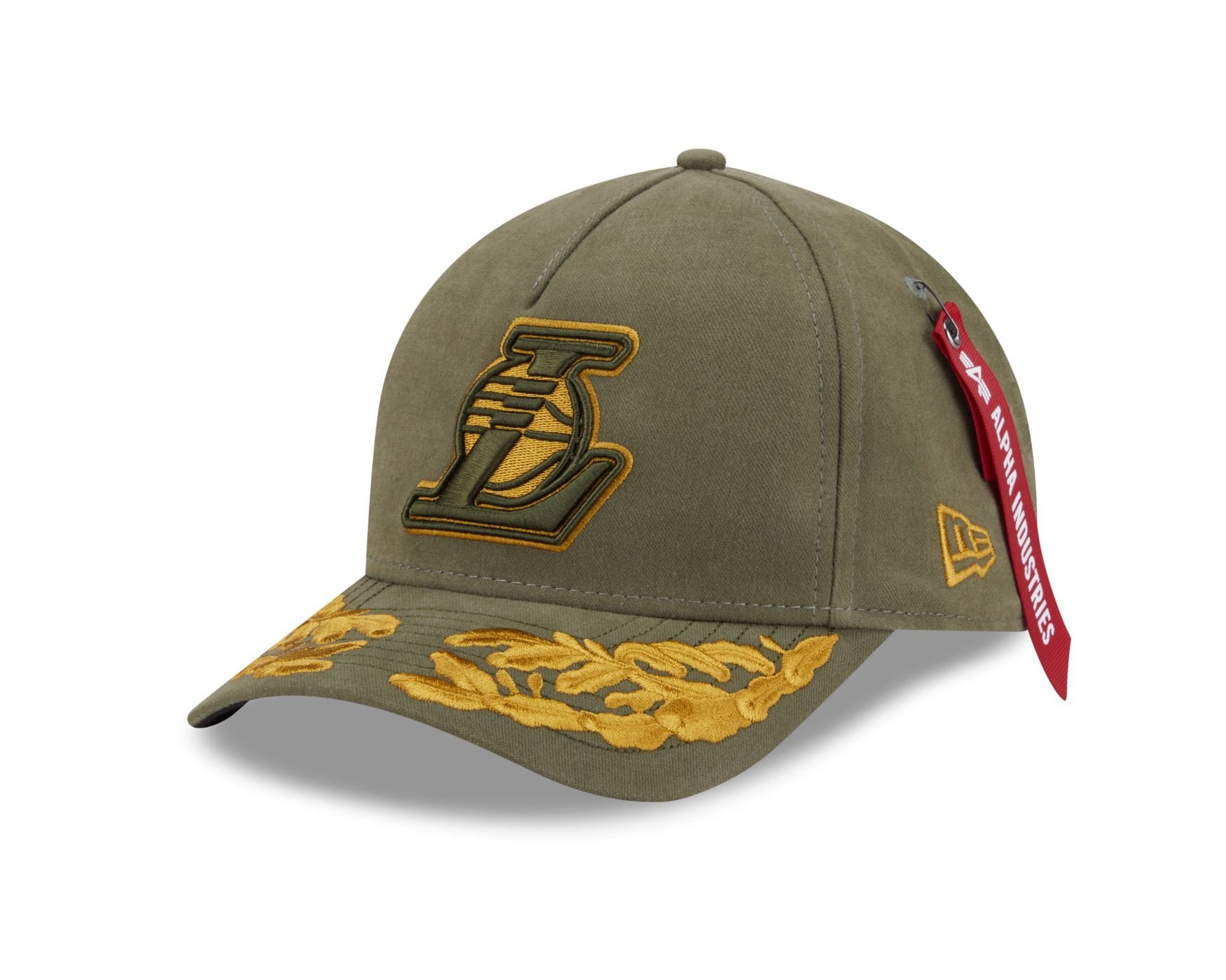 Bone New Era 9FORTY M-CROWN Los Angeles Lakers NBA x Alpha Industries Verde