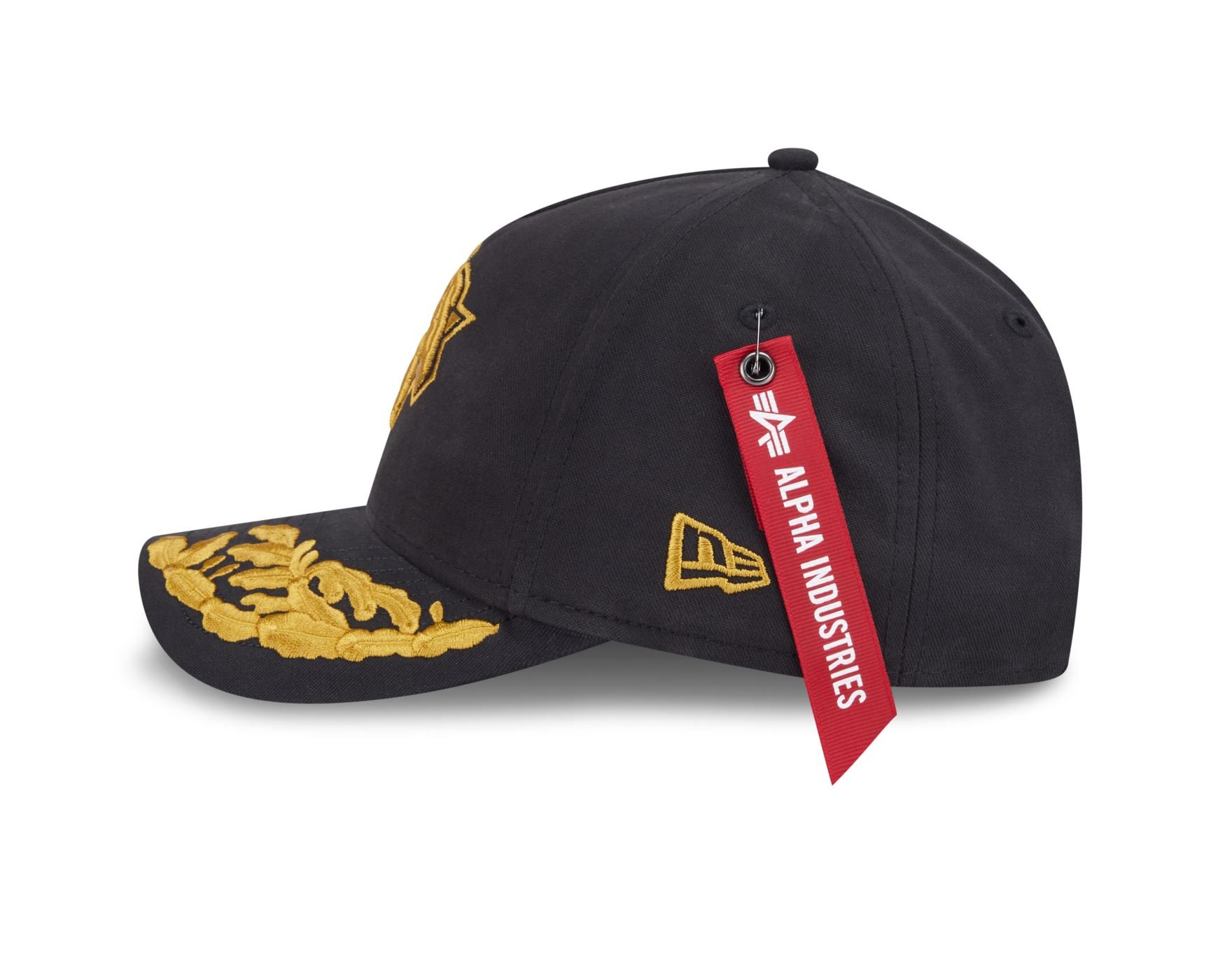 Bone New Era 9FORTY M-CROWN New York Knicks NBA x Alpha Industries Preto Preto 4