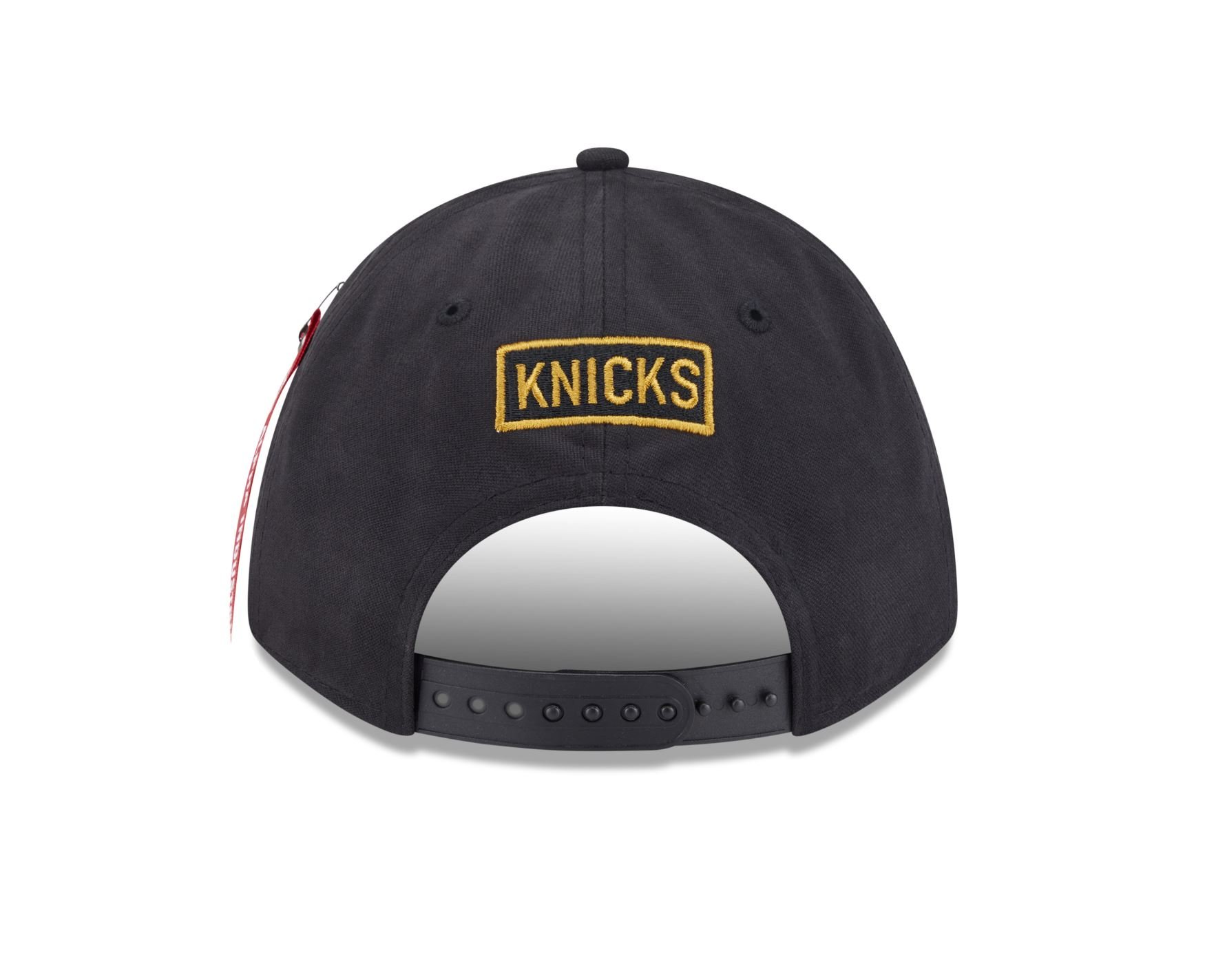 Bone New Era 9FORTY M-CROWN New York Knicks NBA x Alpha Industries Preto Preto 5