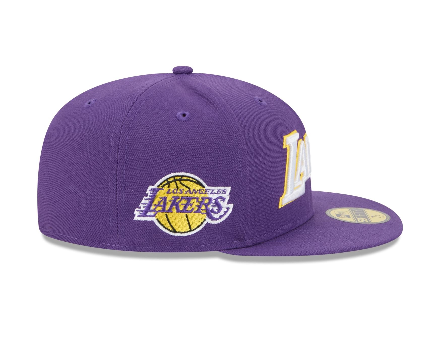 Bone New Era 59FIFTY Los Angeles Lakers NBA Roxo Roxo 3