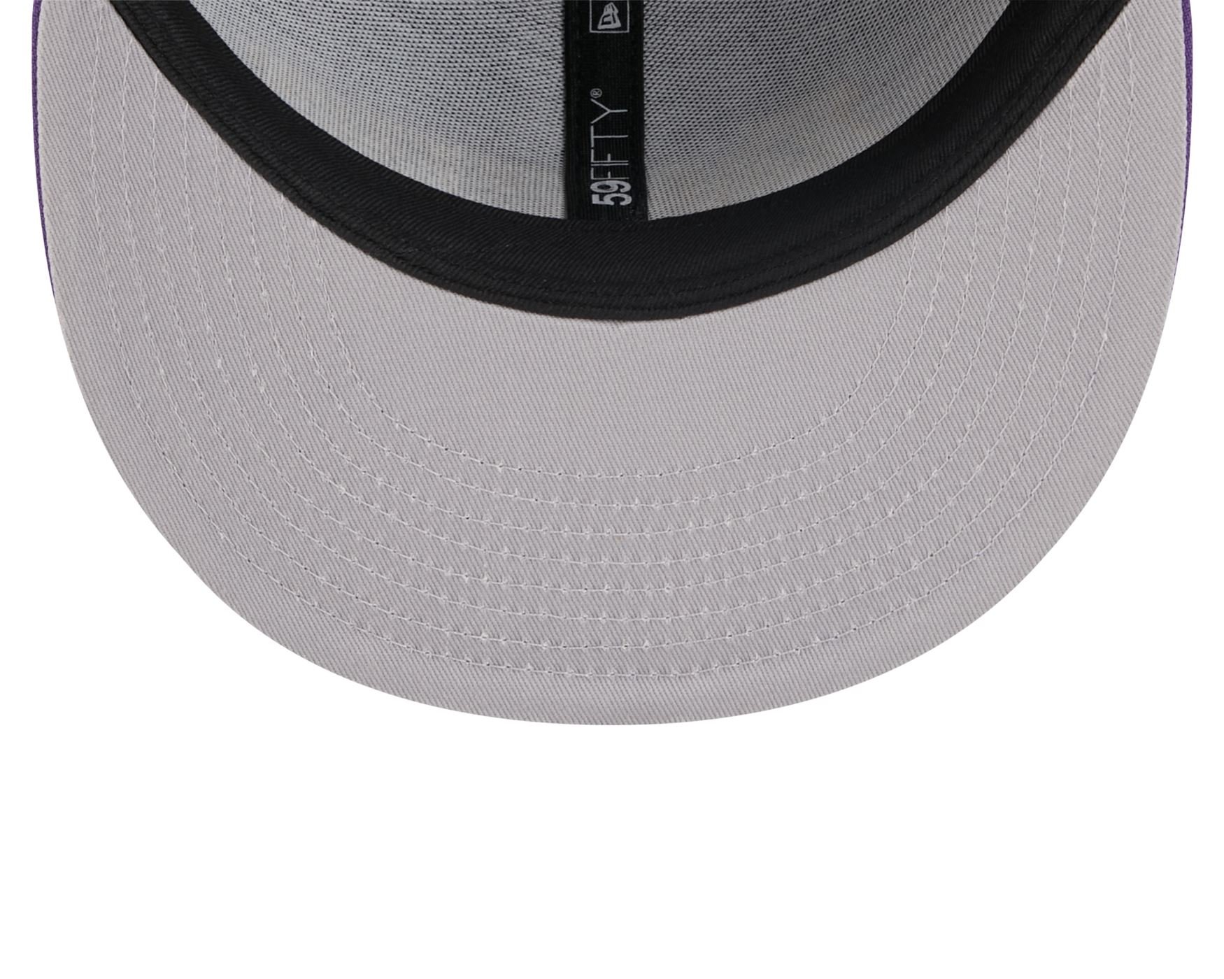 Bone New Era 59FIFTY Los Angeles Lakers NBA Roxo Roxo 5