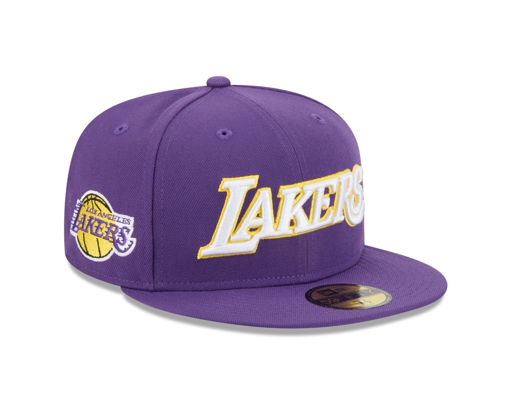 Bone New Era 59FIFTY Los Angeles Lakers NBA Roxo Roxo