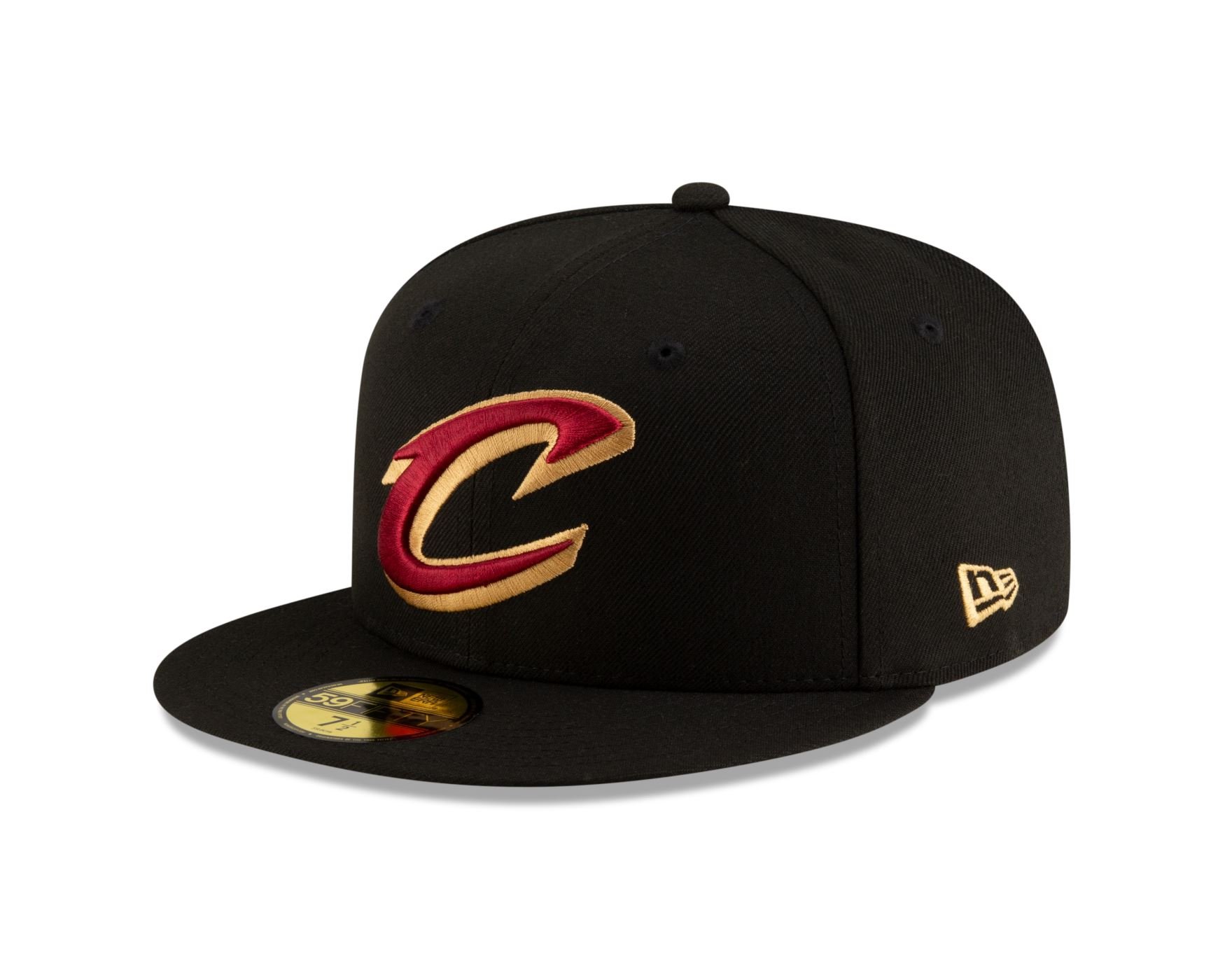 Bone New Era  59FIFTY Cleveland Cavaliers NBA Preto